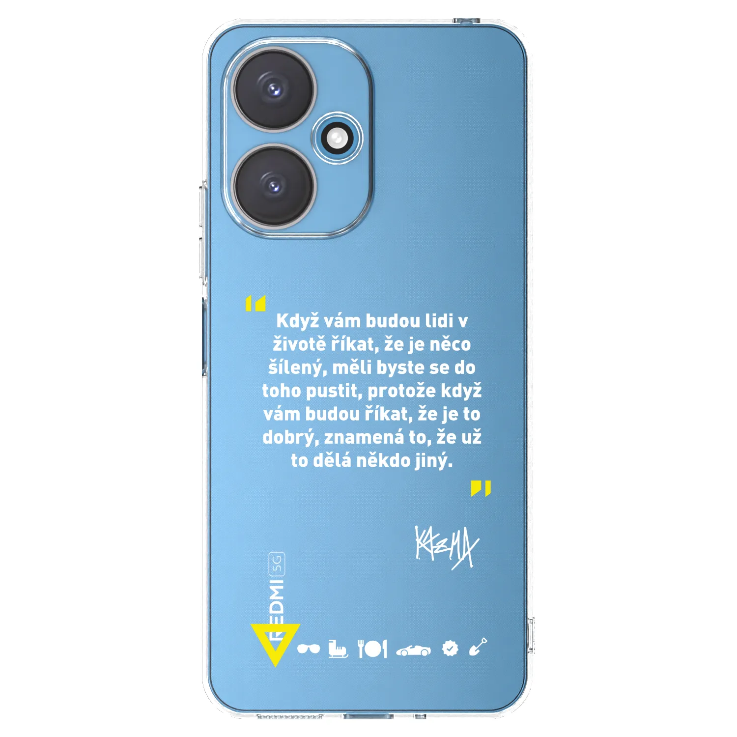 Picasee silikónový prehľadný obal pre Xiaomi Redmi 13C 5G - Kazma - MĚLI BYSTE SE DO TOHO PUSTIT