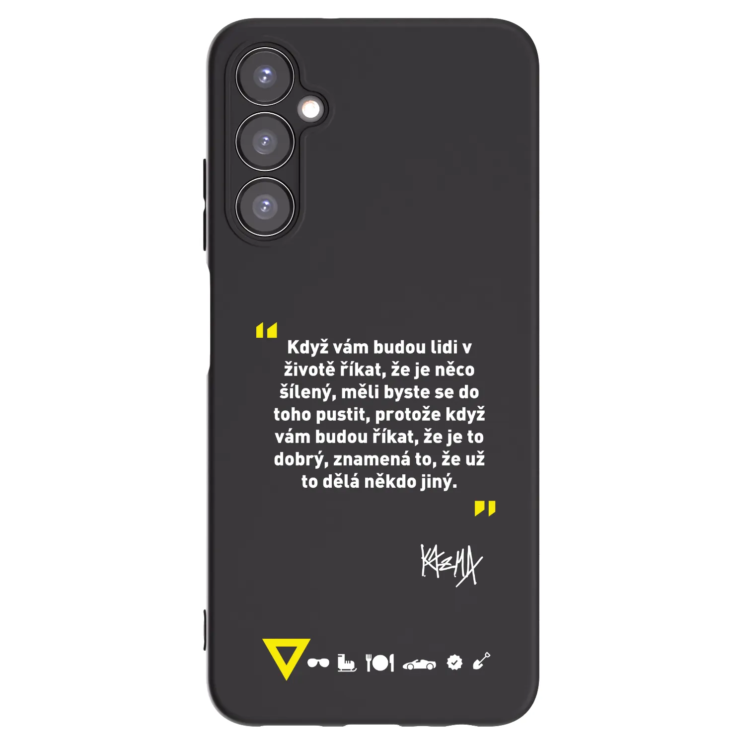 Picasee silikónový čierny obal pre Samsung Galaxy A05s A057G - Kazma - MĚLI BYSTE SE DO TOHO PUSTIT
