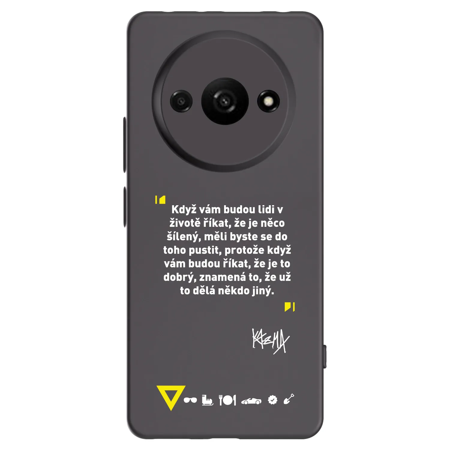 Picasee silikónový čierny obal pre Xiaomi Redmi A3 - Kazma - MĚLI BYSTE SE DO TOHO PUSTIT