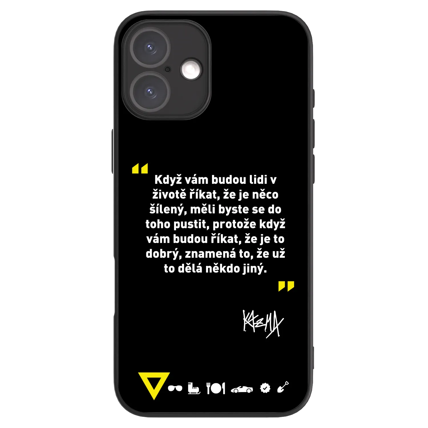 Picasee ULTIMATE CASE pro Apple iPhone 16 Plus - Kazma - MĚLI BYSTE SE DO TOHO PUSTIT