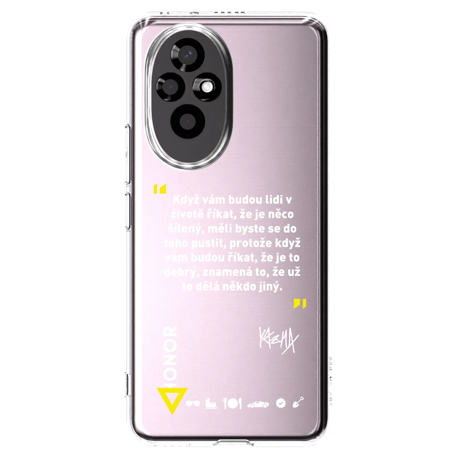 Picasee silikónový prehľadný obal pre Honor 200 Pro 5G - Kazma - MĚLI BYSTE SE DO TOHO PUSTIT