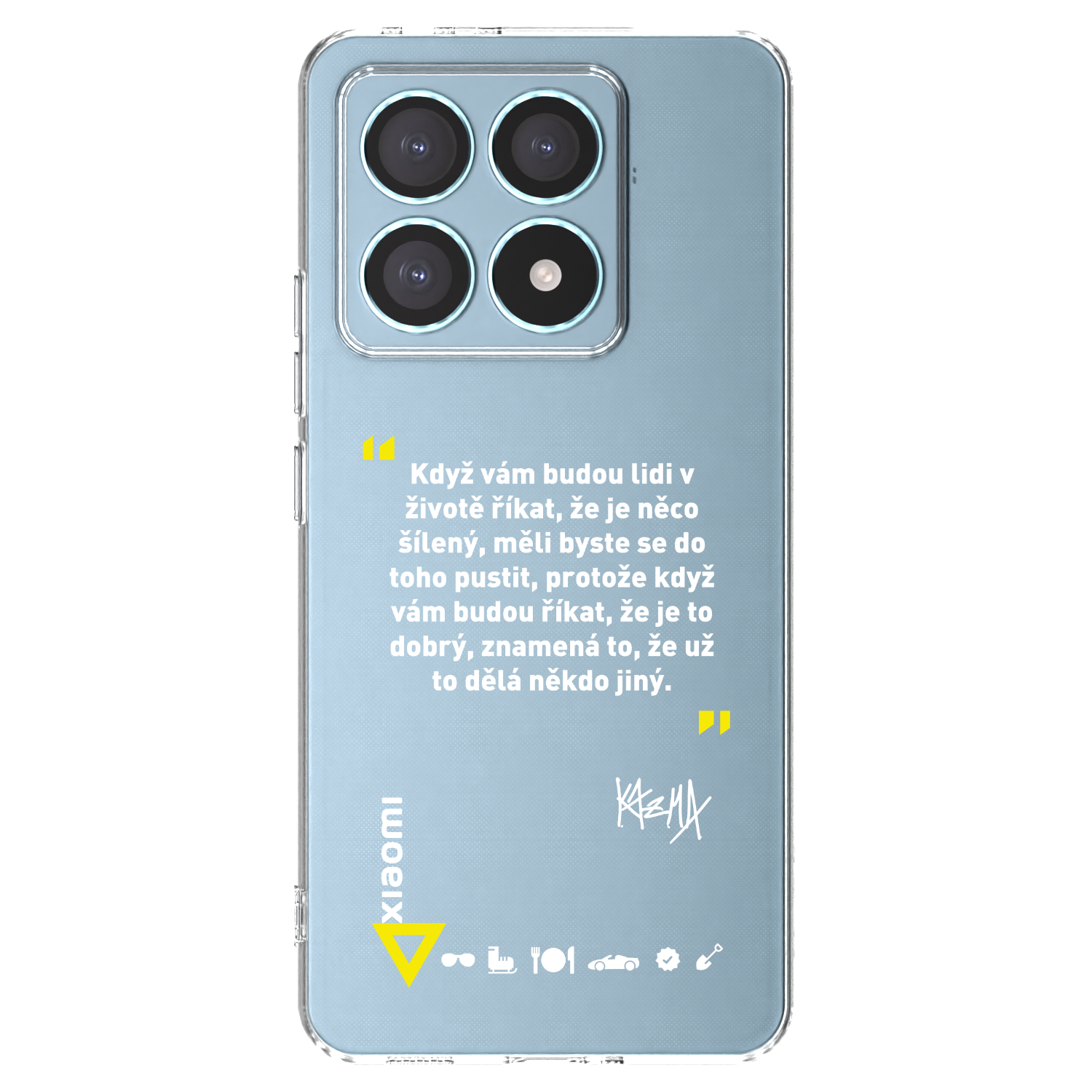 Picasee silikónový prehľadný obal pre Xiaomi 14T Pro - Kazma - MĚLI BYSTE SE DO TOHO PUSTIT