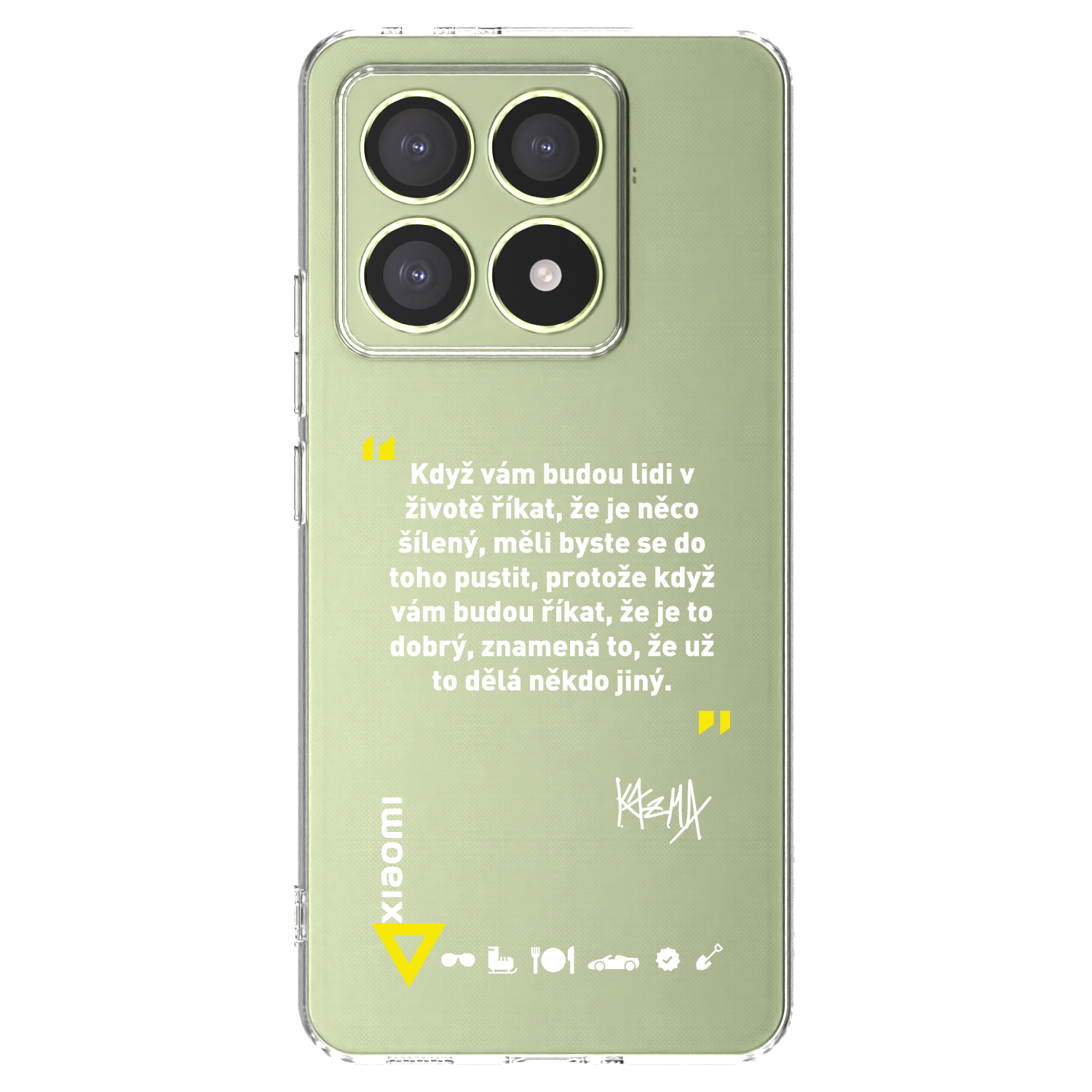 Picasee silikónový prehľadný obal pre Xiaomi 14T - Kazma - MĚLI BYSTE SE DO TOHO PUSTIT