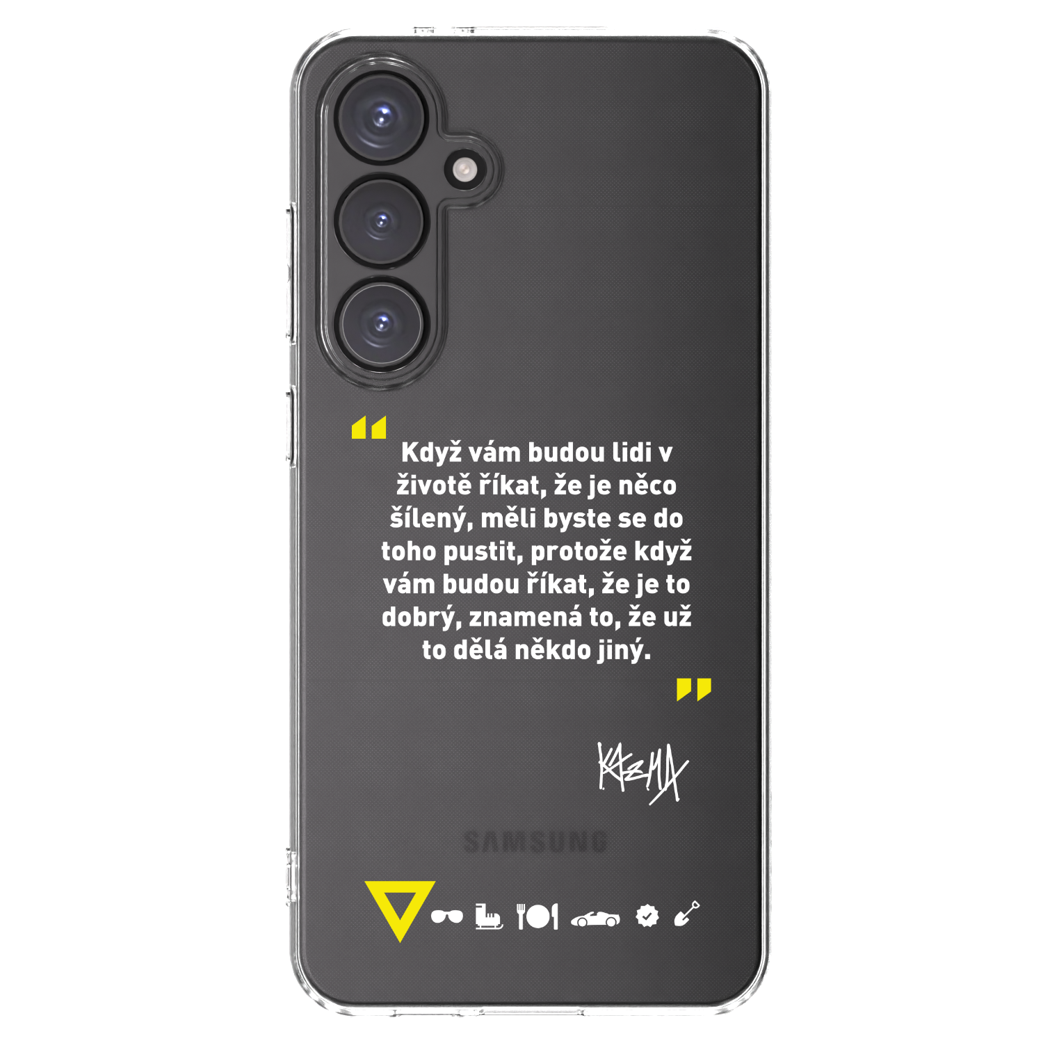 Picasee silikónový prehľadný obal pre Samsung Galaxy S24 FE S721B - Kazma - MĚLI BYSTE SE DO TOHO PUSTIT