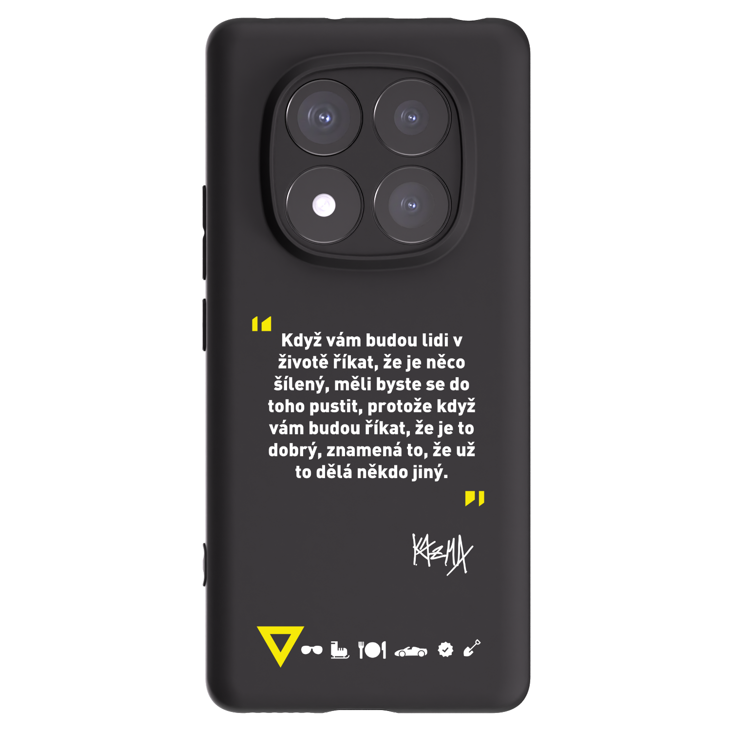 Picasee silikónový čierny obal pre Xiaomi Redmi Note 14 Pro+ 5G - Kazma - MĚLI BYSTE SE DO TOHO PUSTIT