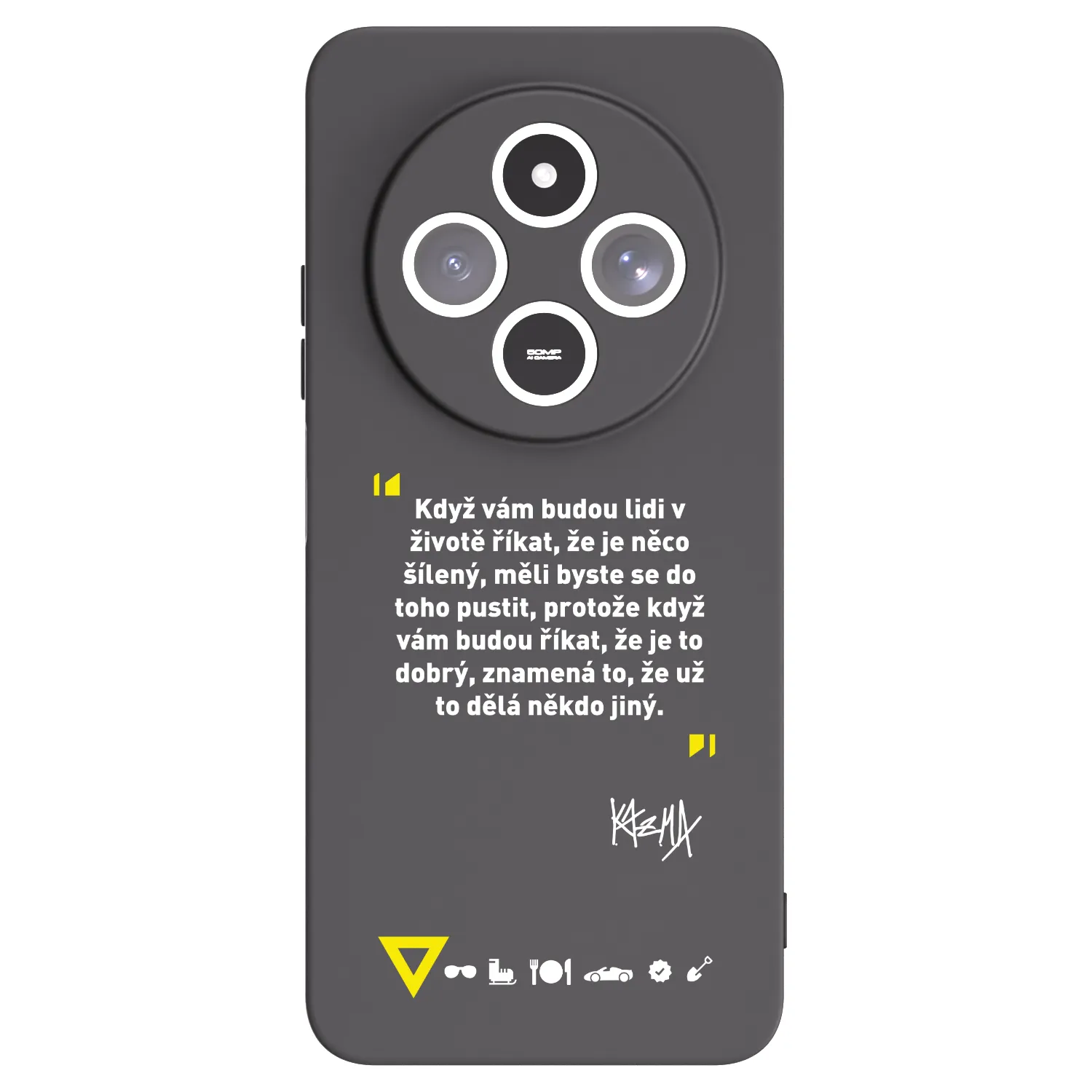 Picasee silikónový čierny obal pre Xiaomi Redmi 14C - Kazma - MĚLI BYSTE SE DO TOHO PUSTIT