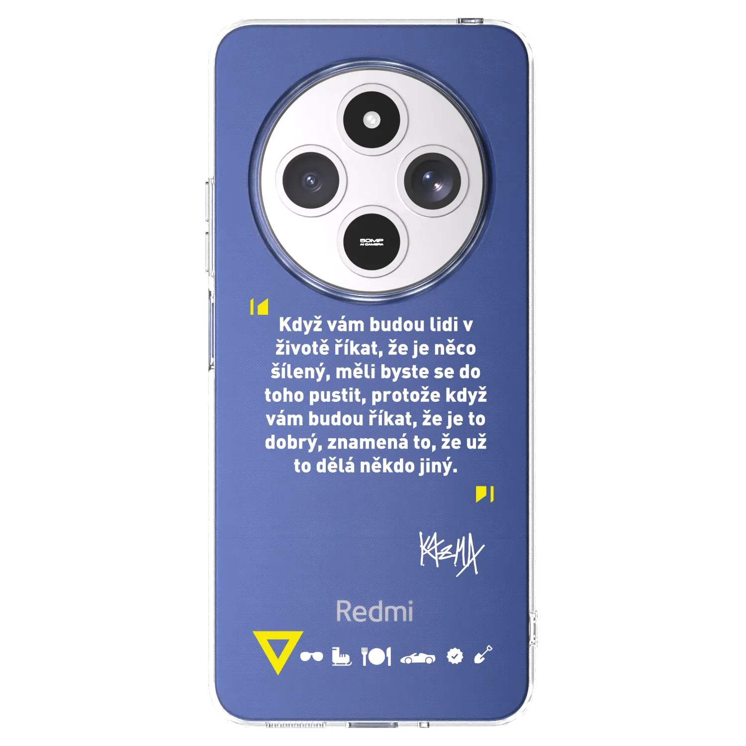 Picasee silikónový prehľadný obal pre Xiaomi Redmi 14C - Kazma - MĚLI BYSTE SE DO TOHO PUSTIT