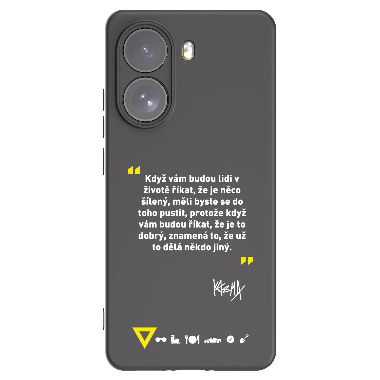 Picasee silikónový čierny obal pre Xiaomi Poco X7 - Kazma - MĚLI BYSTE SE DO TOHO PUSTIT