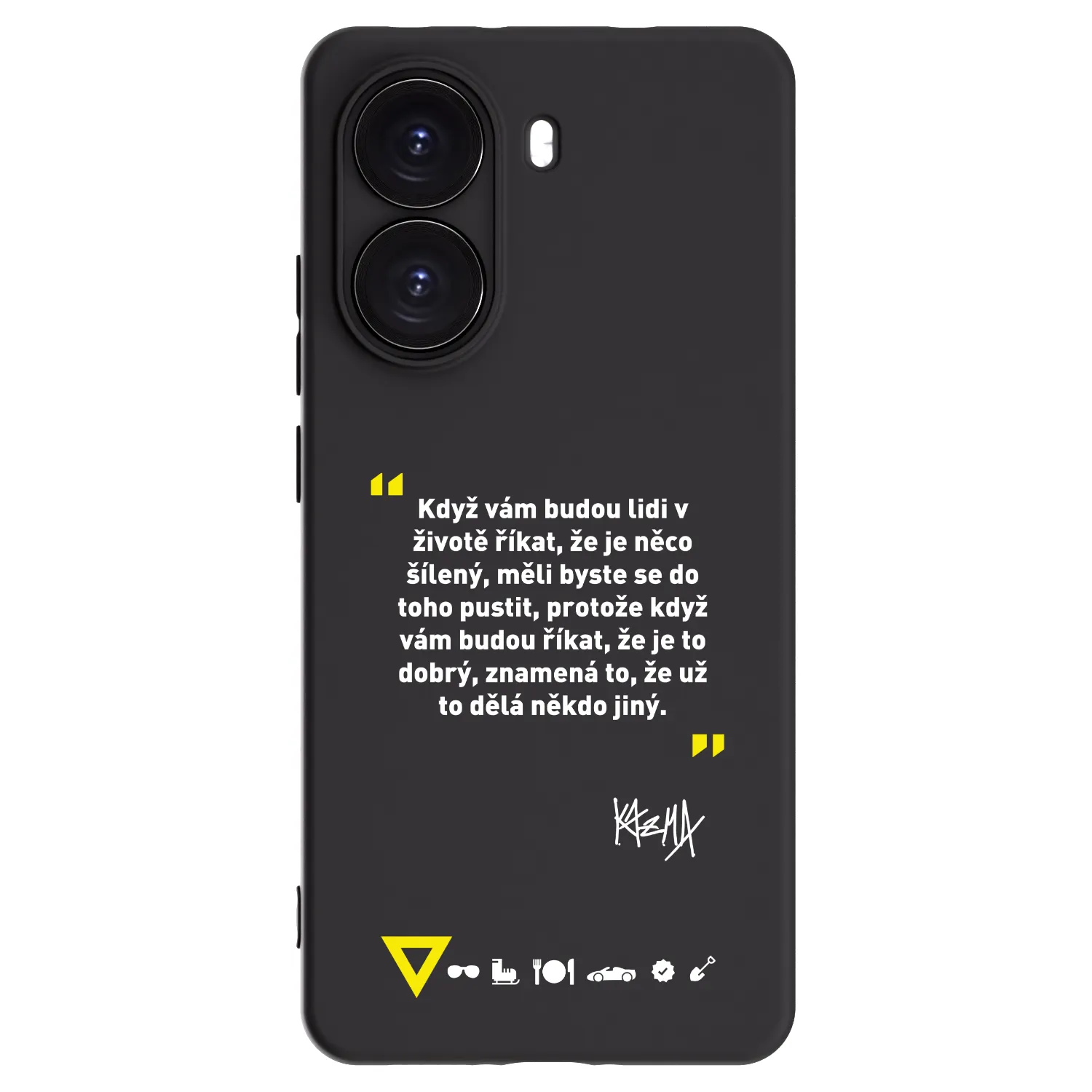 Picasee silikónový čierny obal pre Xiaomi Poco X7 Pro 5G - Kazma - MĚLI BYSTE SE DO TOHO PUSTIT