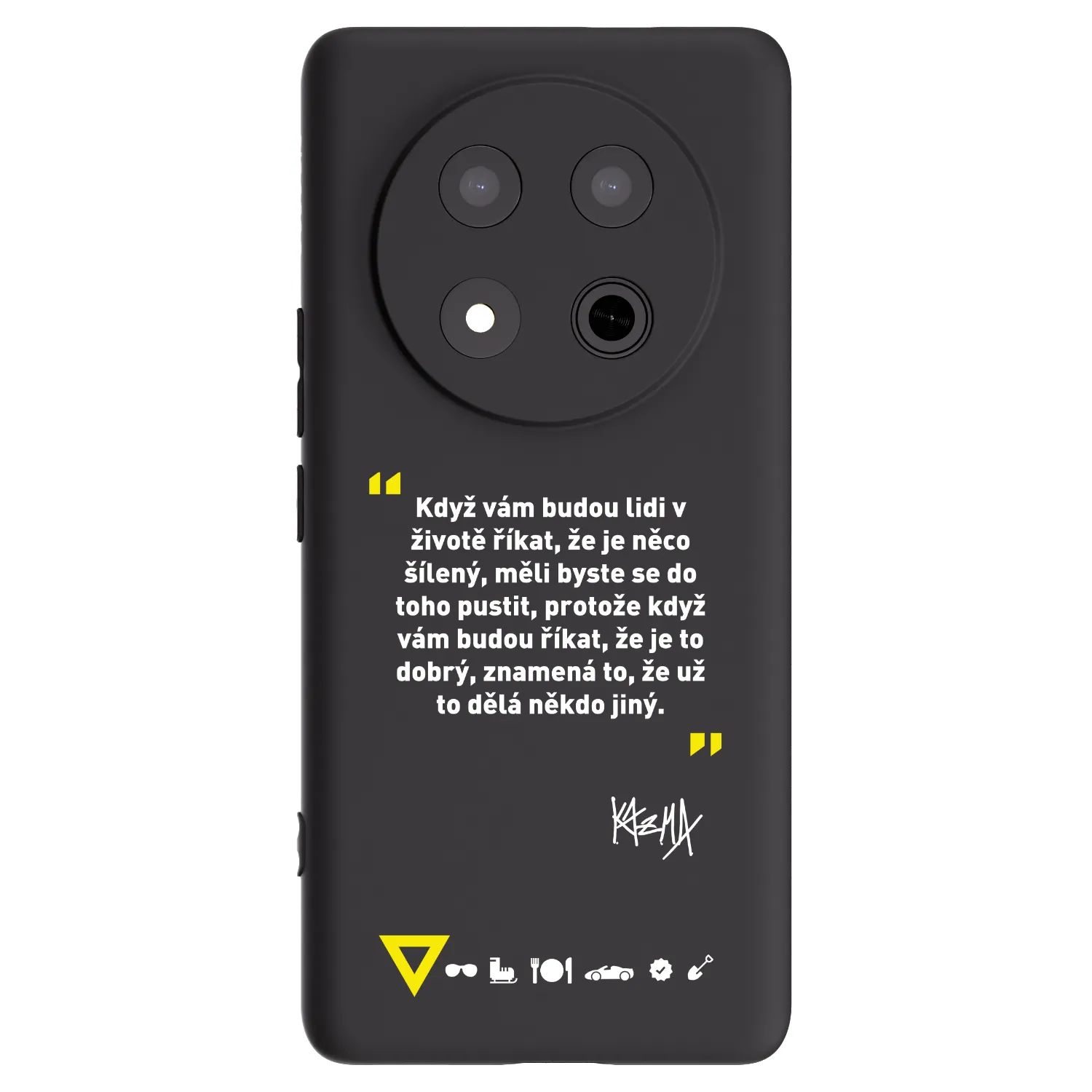 Picasee silikónový čierny obal pre Honor Magic7 Lite 5G - Kazma - MĚLI BYSTE SE DO TOHO PUSTIT