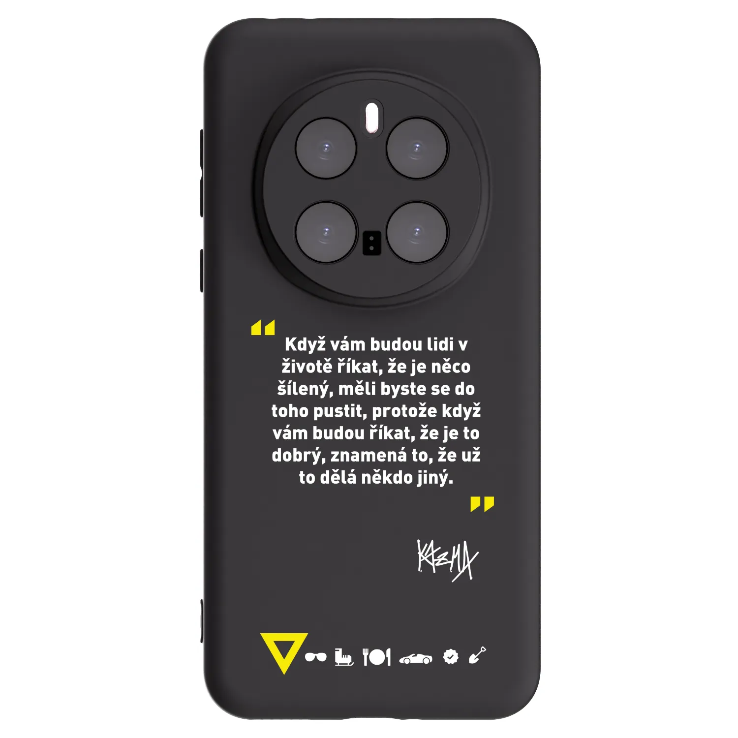 Picasee silikónový čierny obal pre Honor Magic7 Pro 5G - Kazma - MĚLI BYSTE SE DO TOHO PUSTIT