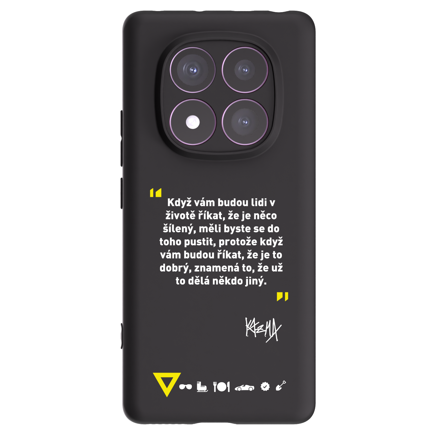 Silikónový čierny obal pre Xiaomi Redmi Note 14 Pro 4G - Kazma - MĚLI BYSTE SE DO TOHO PUSTIT