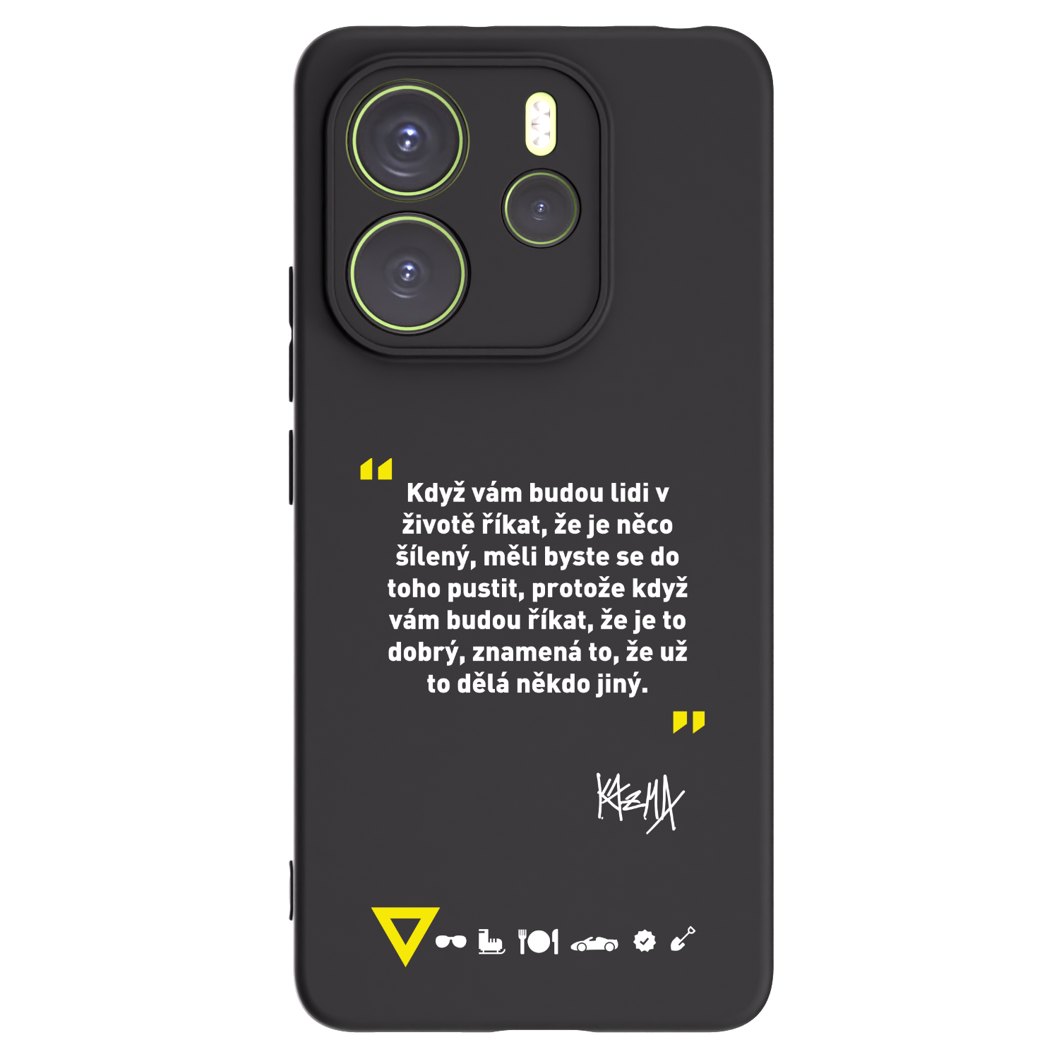 Picasee silikónový čierny obal pre Xiaomi Redmi Note 14 4G - Kazma - MĚLI BYSTE SE DO TOHO PUSTIT