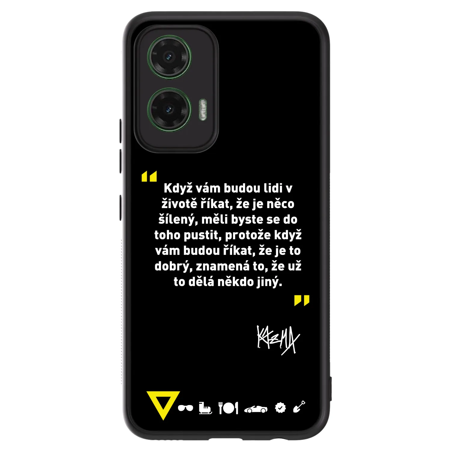 Picasee ULTIMATE CASE pro Motorola Moto G35 5G - Kazma - MĚLI BYSTE SE DO TOHO PUSTIT