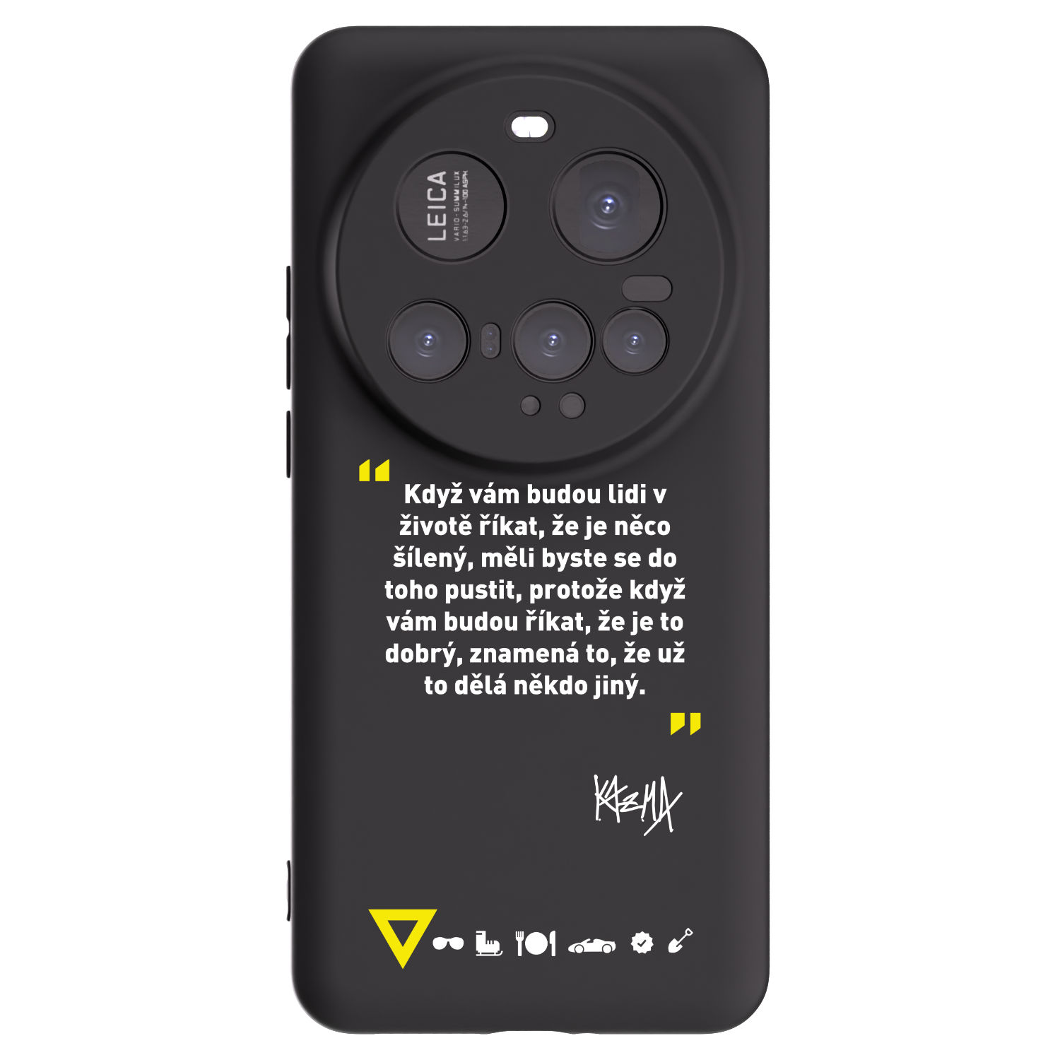 Picasee silikónový čierny obal pre Xiaomi 15 Ultra - Kazma - MĚLI BYSTE SE DO TOHO PUSTIT
