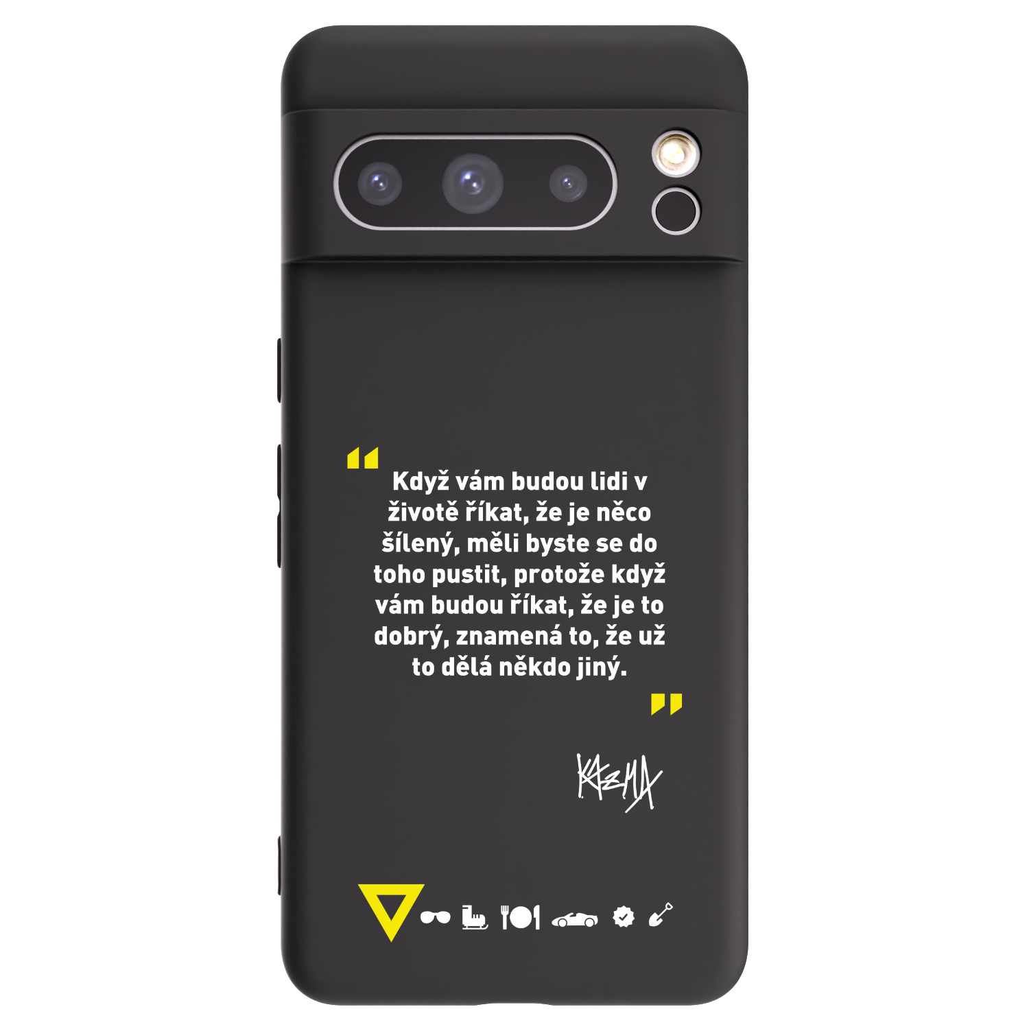 Picasee silikónový čierny obal pre Google Pixel 8 Pro - Kazma - MĚLI BYSTE SE DO TOHO PUSTIT
