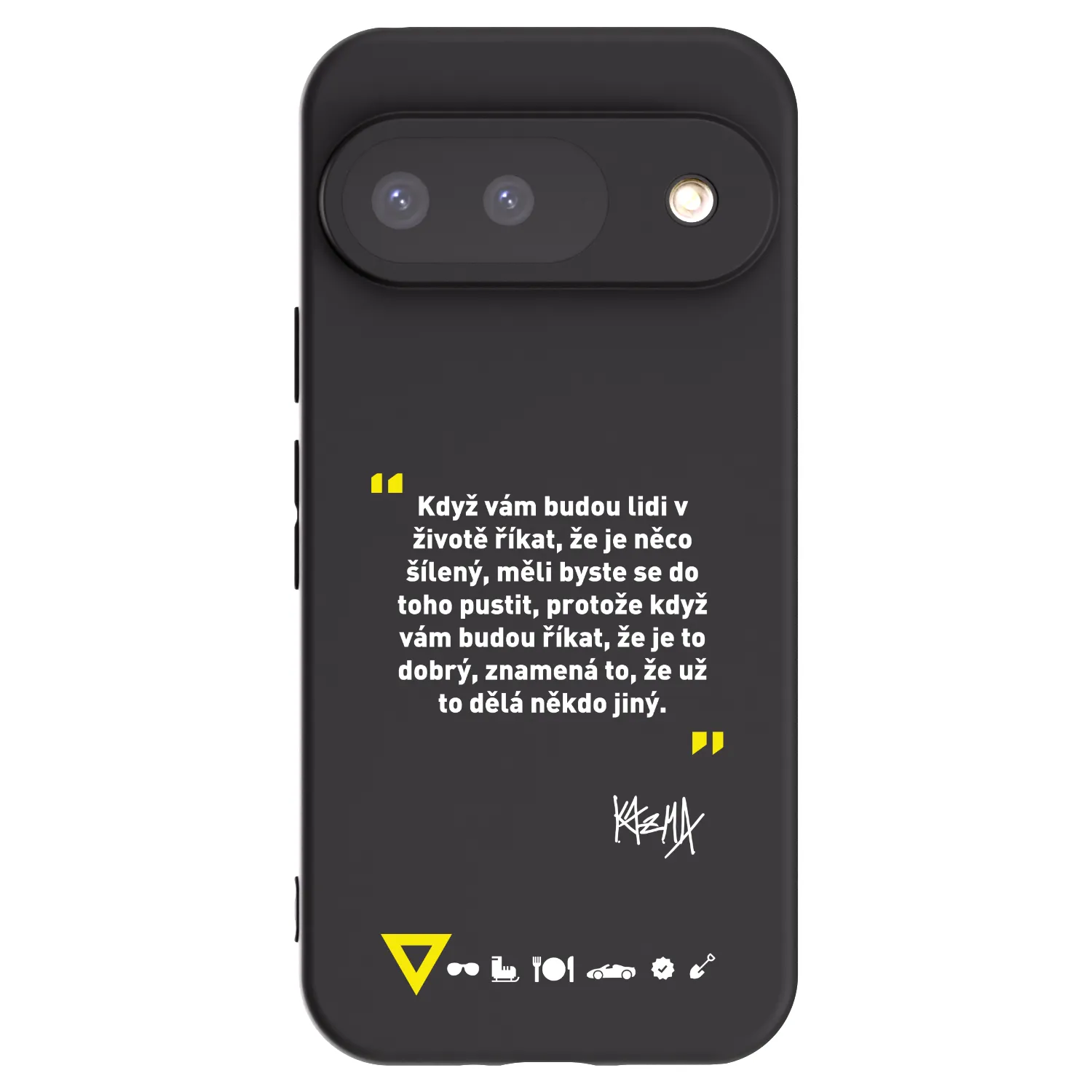Picasee silikónový čierny obal pre Google Pixel 9 - Kazma - MĚLI BYSTE SE DO TOHO PUSTIT