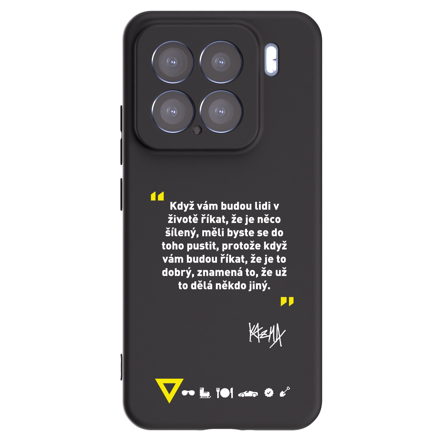 Silikónový čierny obal pre Xiaomi 15 - Kazma - MĚLI BYSTE SE DO TOHO PUSTIT