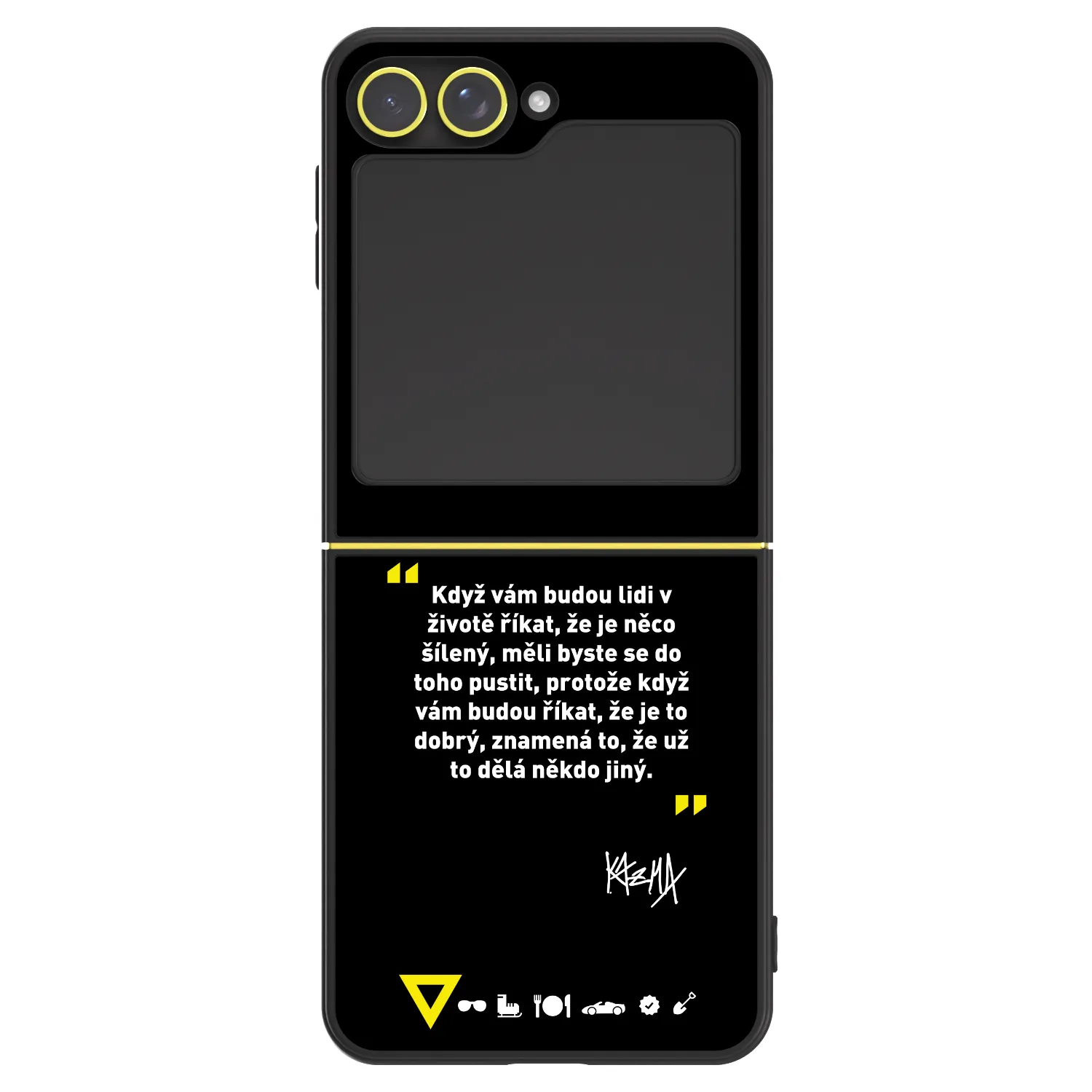 Picasee ULTIMATE CASE pro Samsung Galaxy Z Flip6 5G - Kazma - MĚLI BYSTE SE DO TOHO PUSTIT