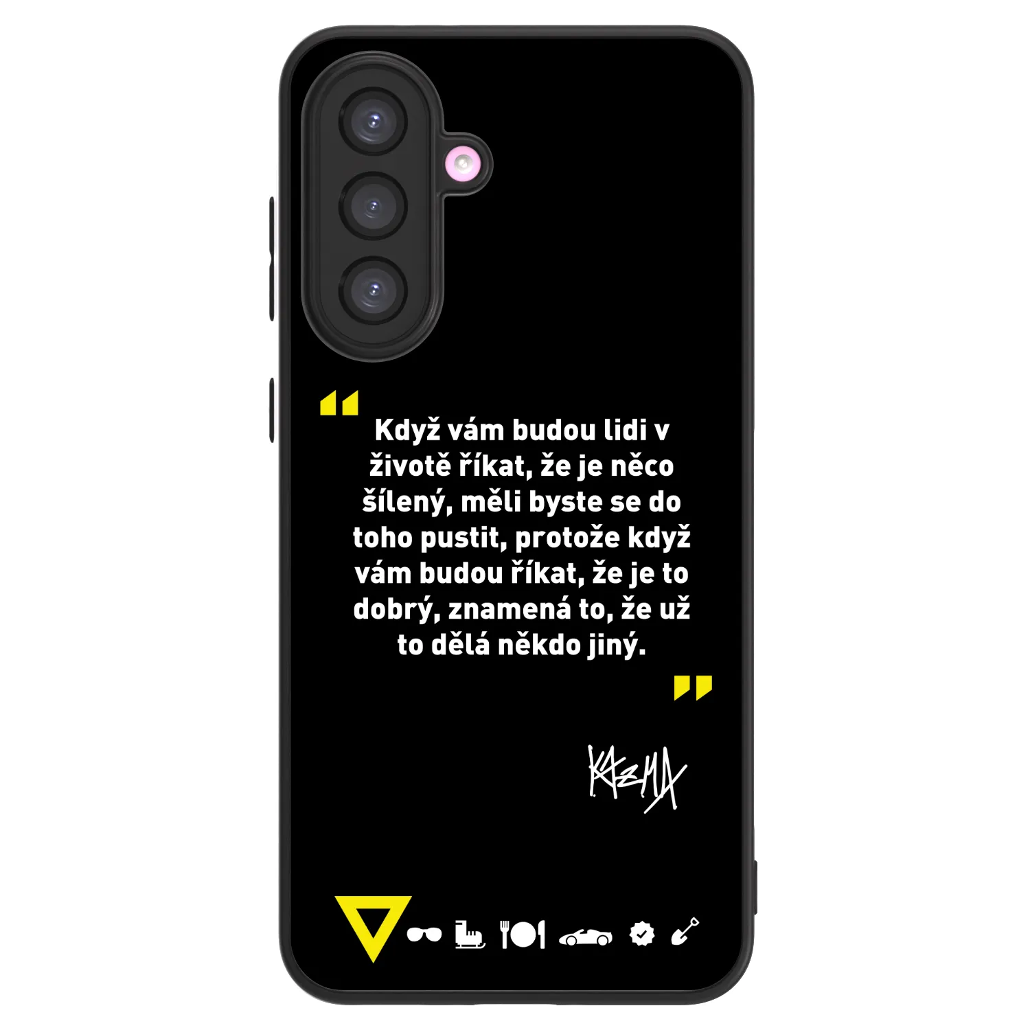 Picasee ULTIMATE CASE pro Samsung Galaxy A56 5G A566B - Kazma - MĚLI BYSTE SE DO TOHO PUSTIT