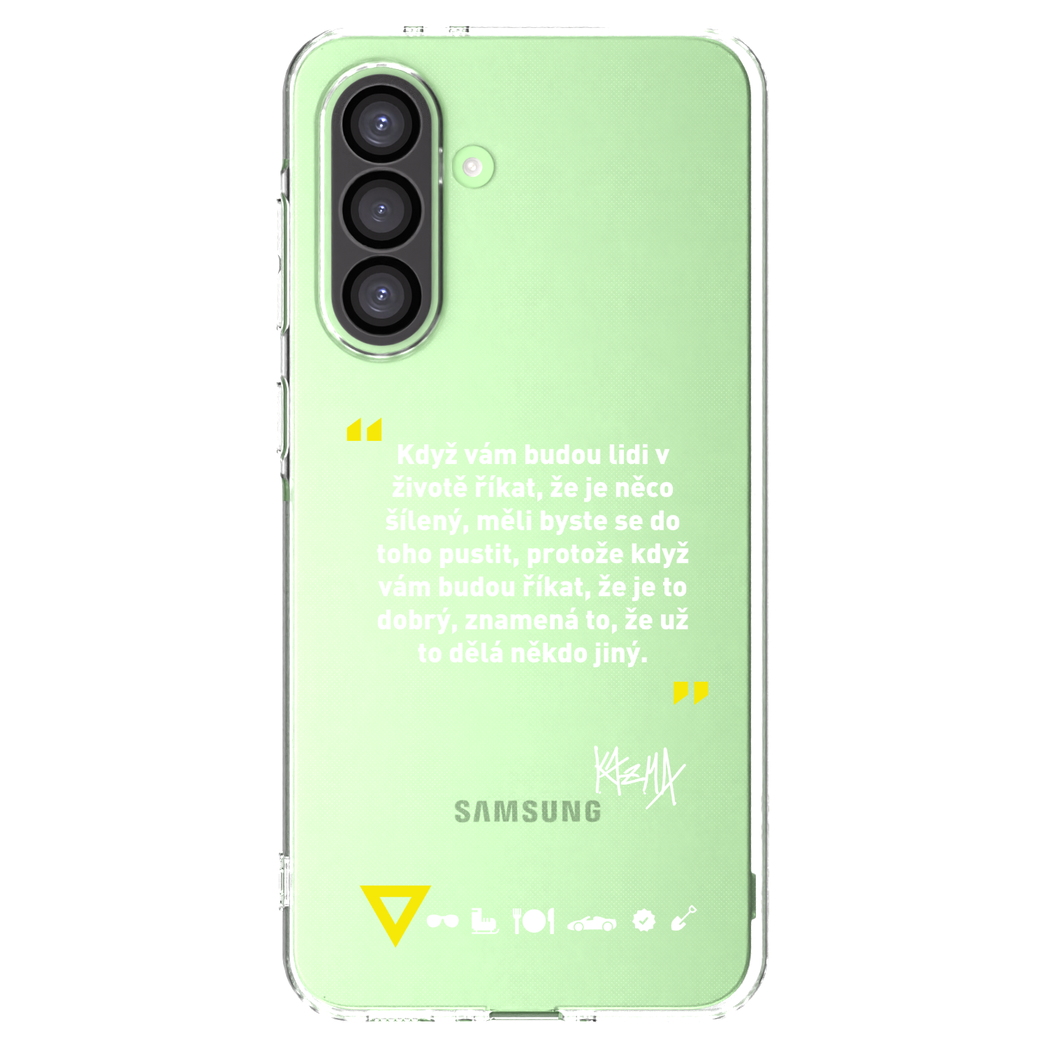 Picasee silikónový prehľadný obal pre Samsung Galaxy A26 5G A266B - Kazma - MĚLI BYSTE SE DO TOHO PUSTIT