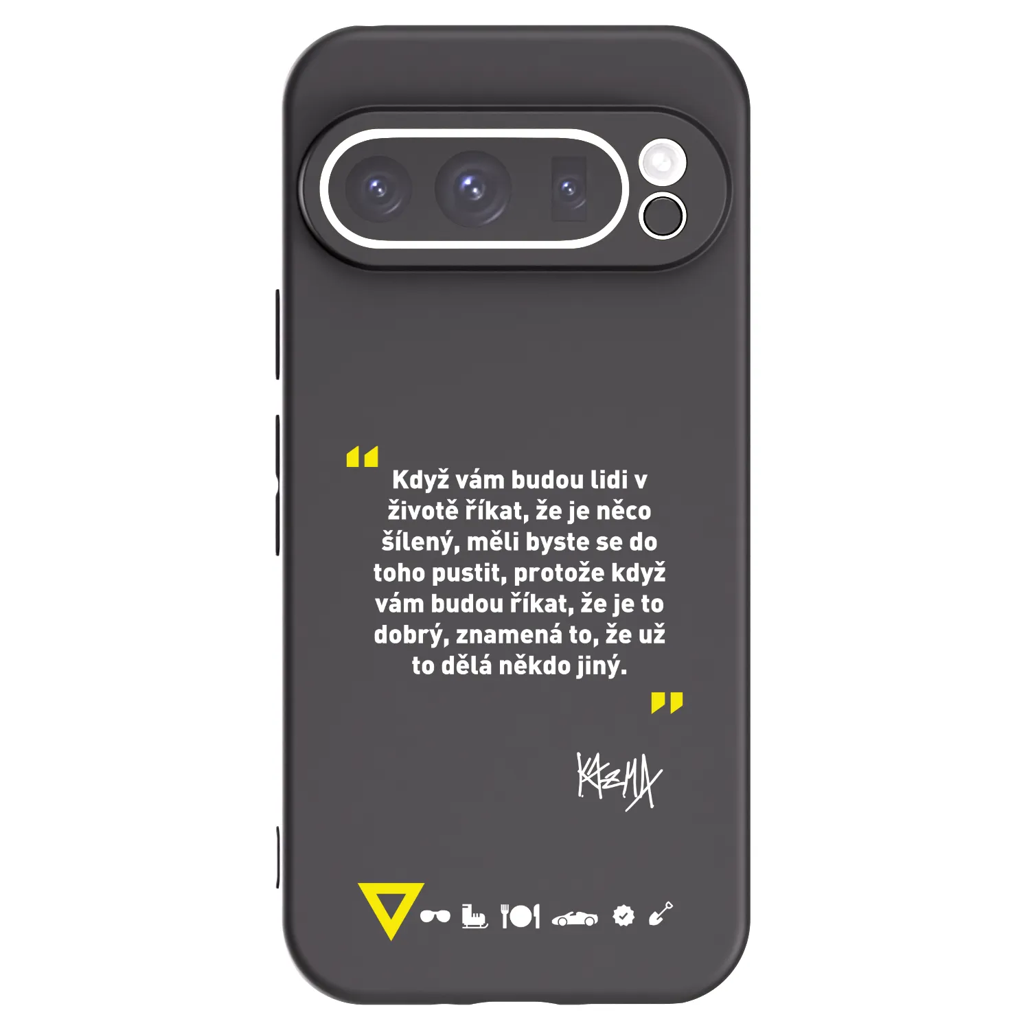 Picasee silikónový čierny obal pre Google Pixel 9 Pro - Kazma - MĚLI BYSTE SE DO TOHO PUSTIT
