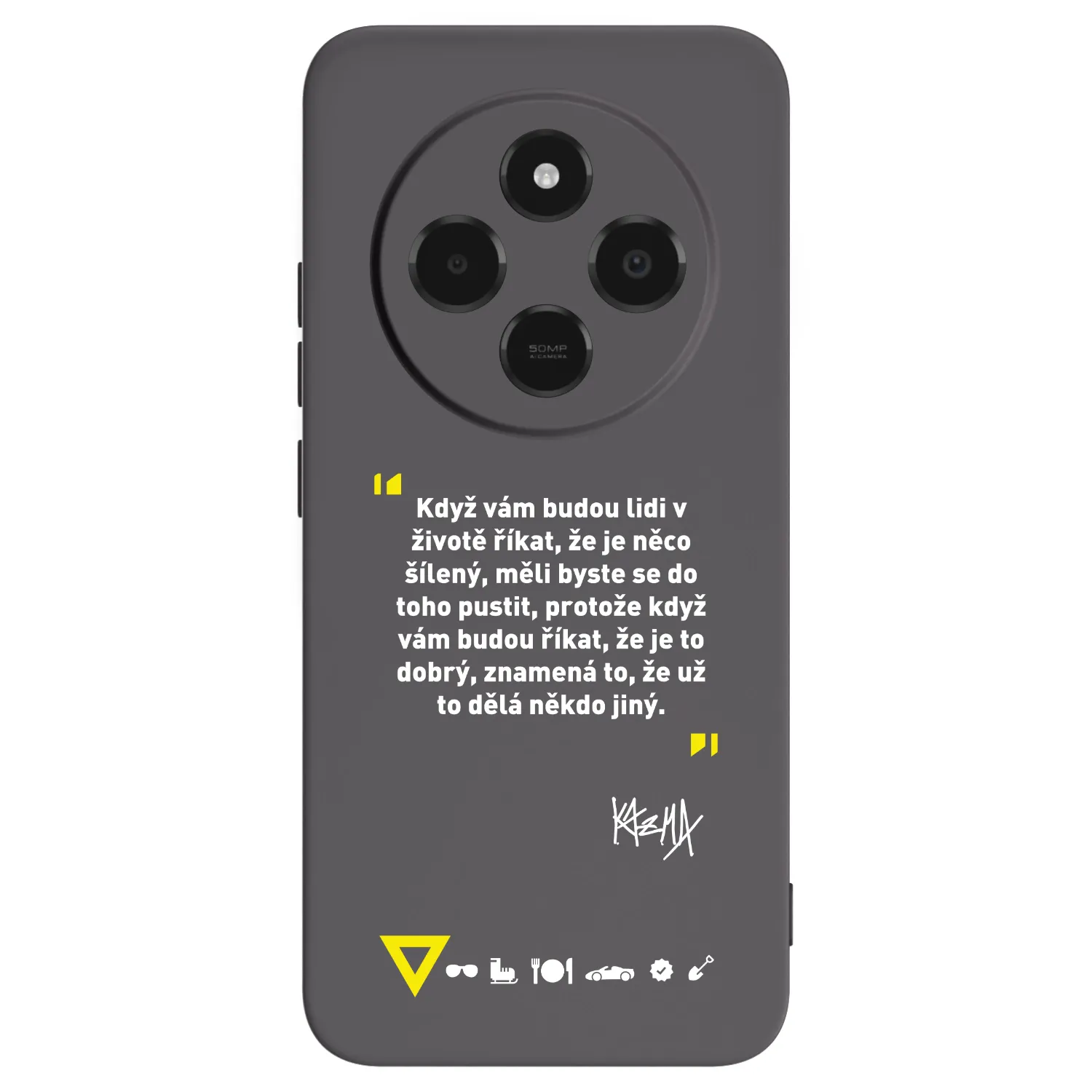 Picasee silikónový čierny obal pre Xiaomi Poco C75 - Kazma - MĚLI BYSTE SE DO TOHO PUSTIT