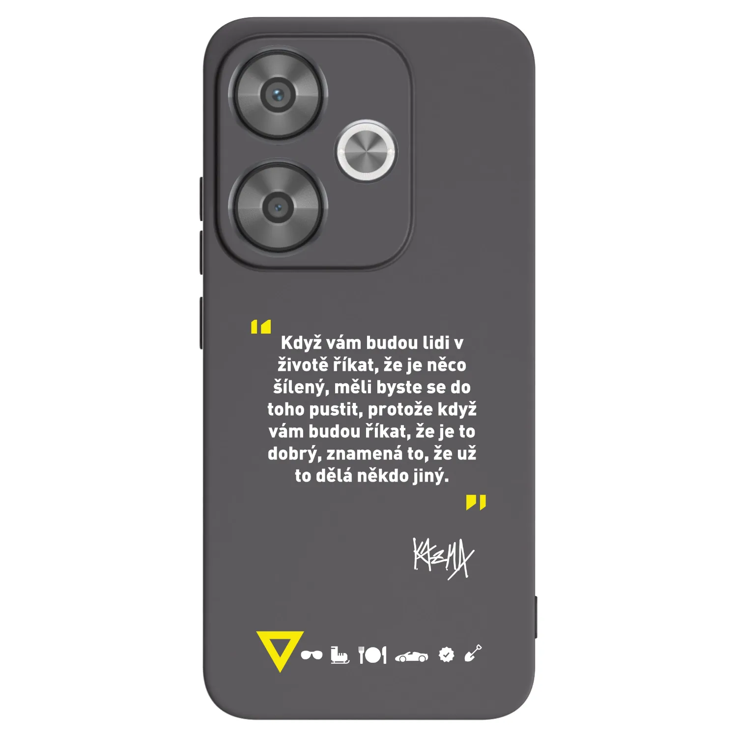 Picasee silikónový čierny obal pre Xiaomi Poco F6 - Kazma - MĚLI BYSTE SE DO TOHO PUSTIT