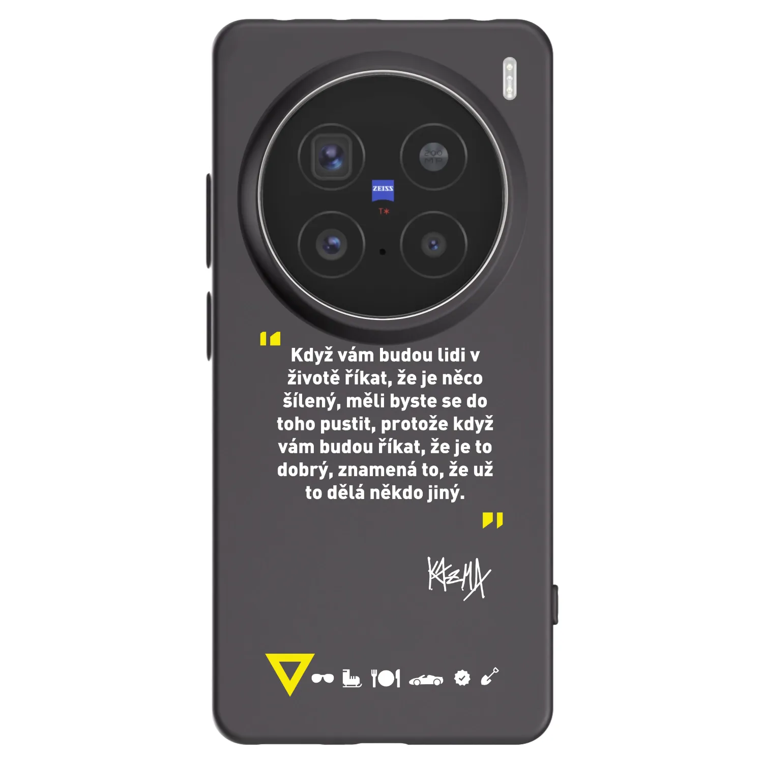 Picasee silikónový čierny obal pre Vivo X200 Pro - Kazma - MĚLI BYSTE SE DO TOHO PUSTIT