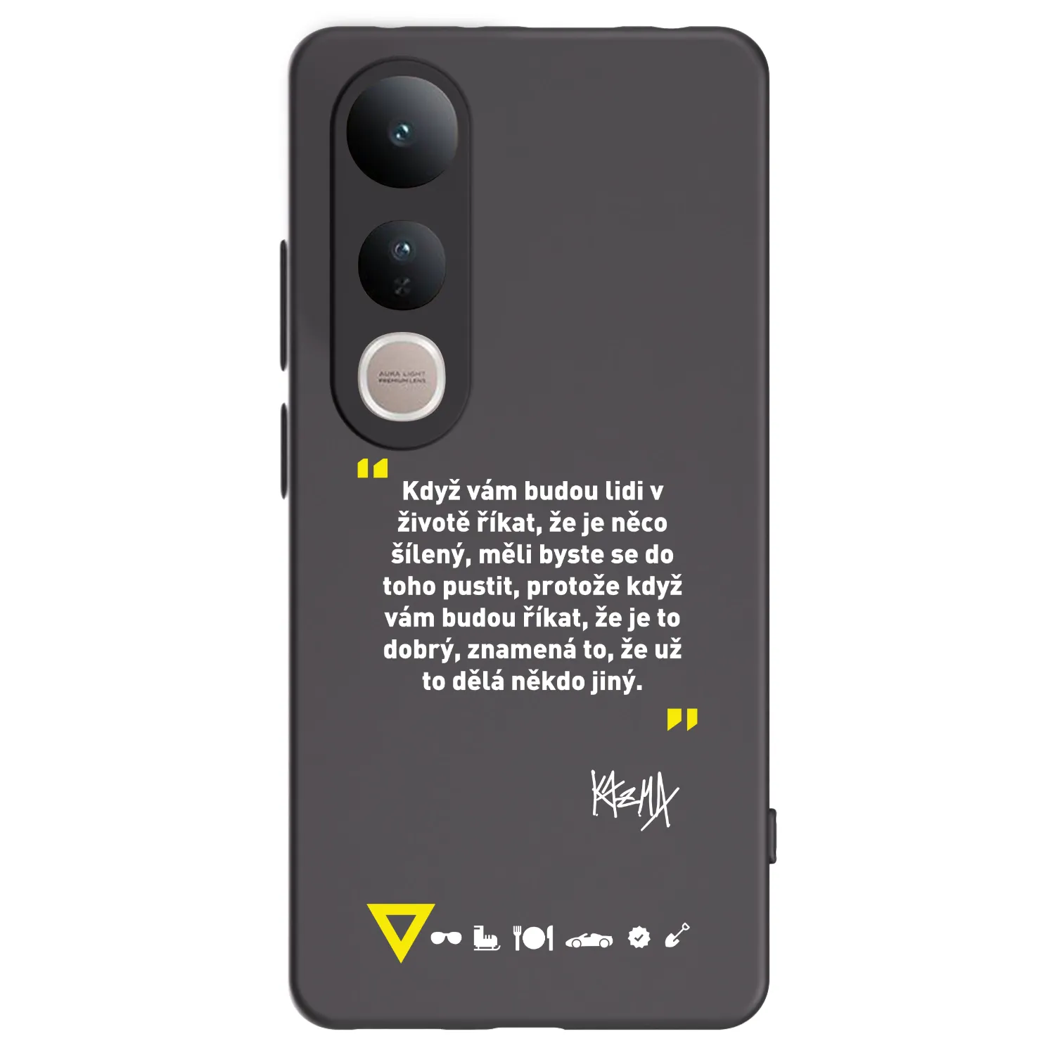 Picasee silikónový čierny obal pre Vivo V50 Lite 5G - Kazma - MĚLI BYSTE SE DO TOHO PUSTIT