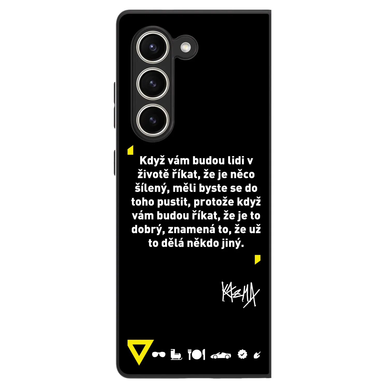 Picasee ULTIMATE CASE pro Samsung Galaxy Z Fold5 5G - Kazma - MĚLI BYSTE SE DO TOHO PUSTIT