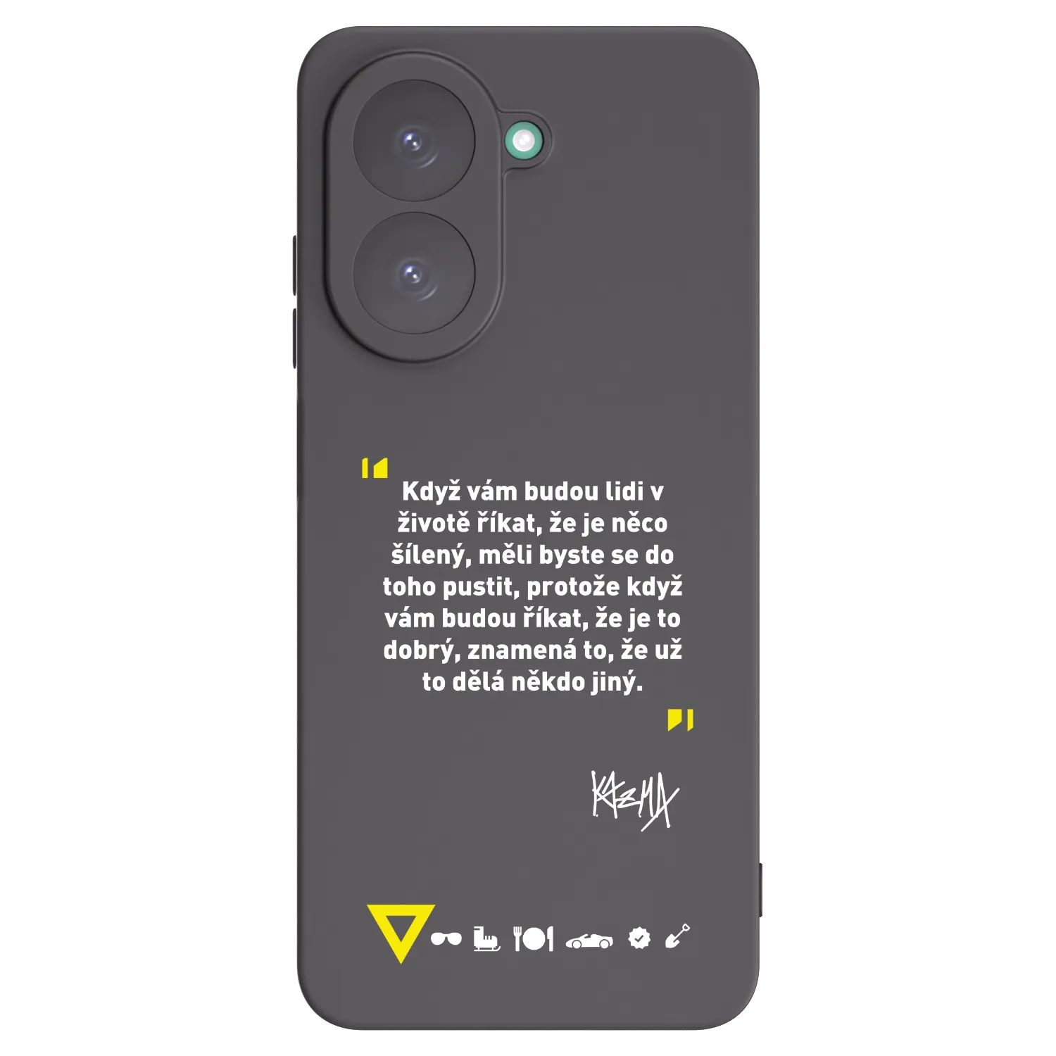 Picasee silikónový čierny obal pre Xiaomi Redmi A5 - Kazma - MĚLI BYSTE SE DO TOHO PUSTIT