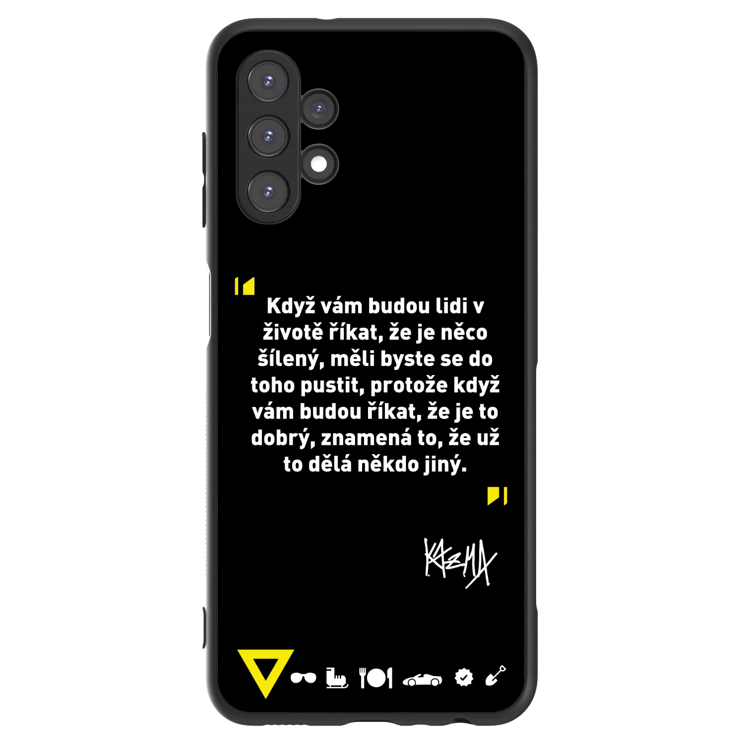 Picasee ULTIMATE CASE pro Samsung Galaxy A13 5G - Kazma - MĚLI BYSTE SE DO TOHO PUSTIT