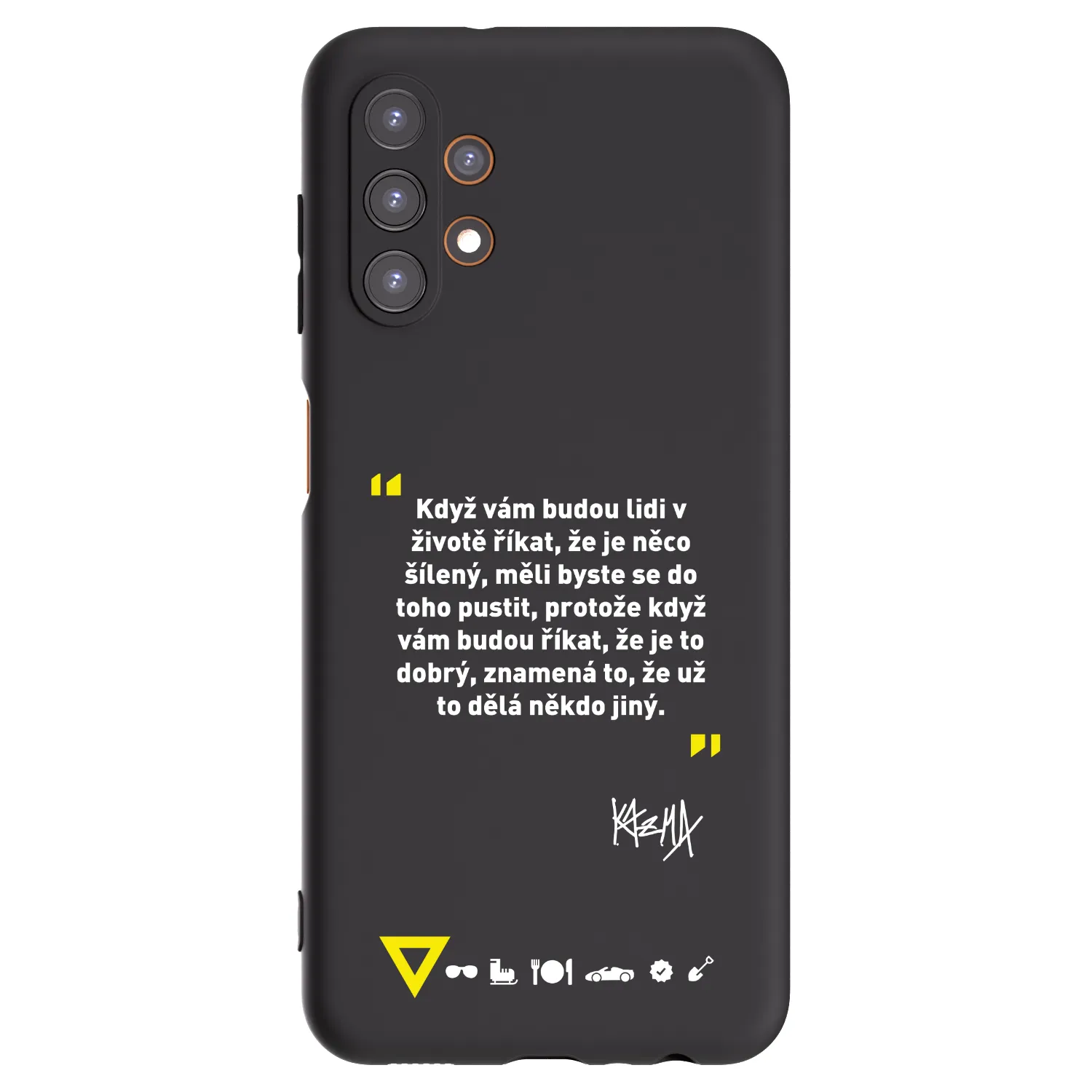 Picasee silikónový čierny obal pre Samsung Galaxy A13 5G - Kazma - MĚLI BYSTE SE DO TOHO PUSTIT