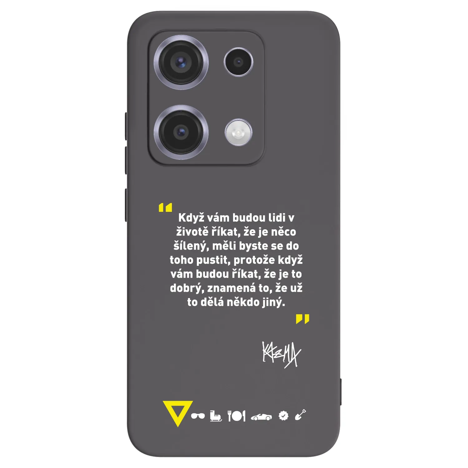 Picasee silikónový čierny obal pre Xiaomi Redmi Note 14S - Kazma - MĚLI BYSTE SE DO TOHO PUSTIT