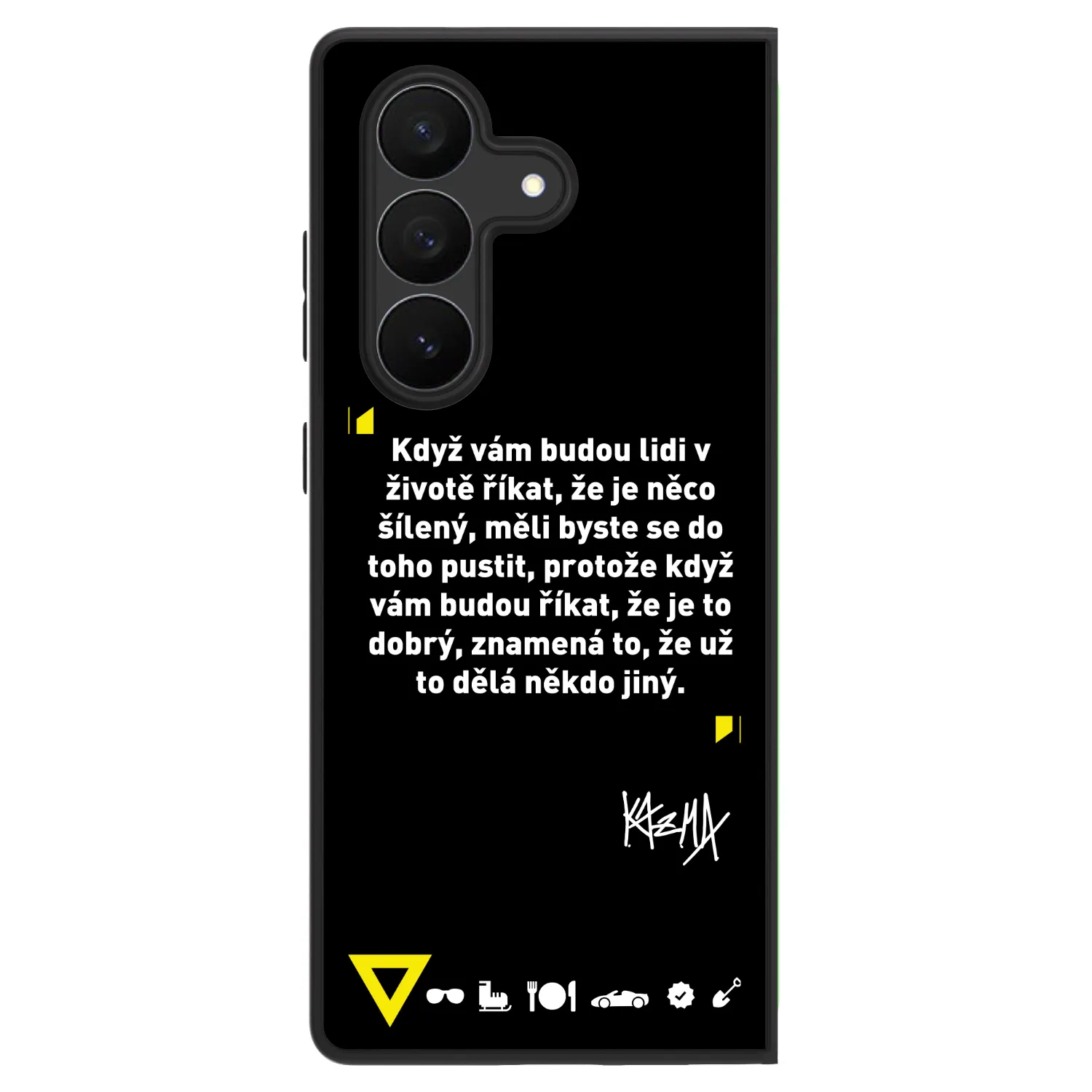 Picasee ULTIMATE CASE pro Samsung Galaxy Z Fold7 5G - Kazma - MĚLI BYSTE SE DO TOHO PUSTIT