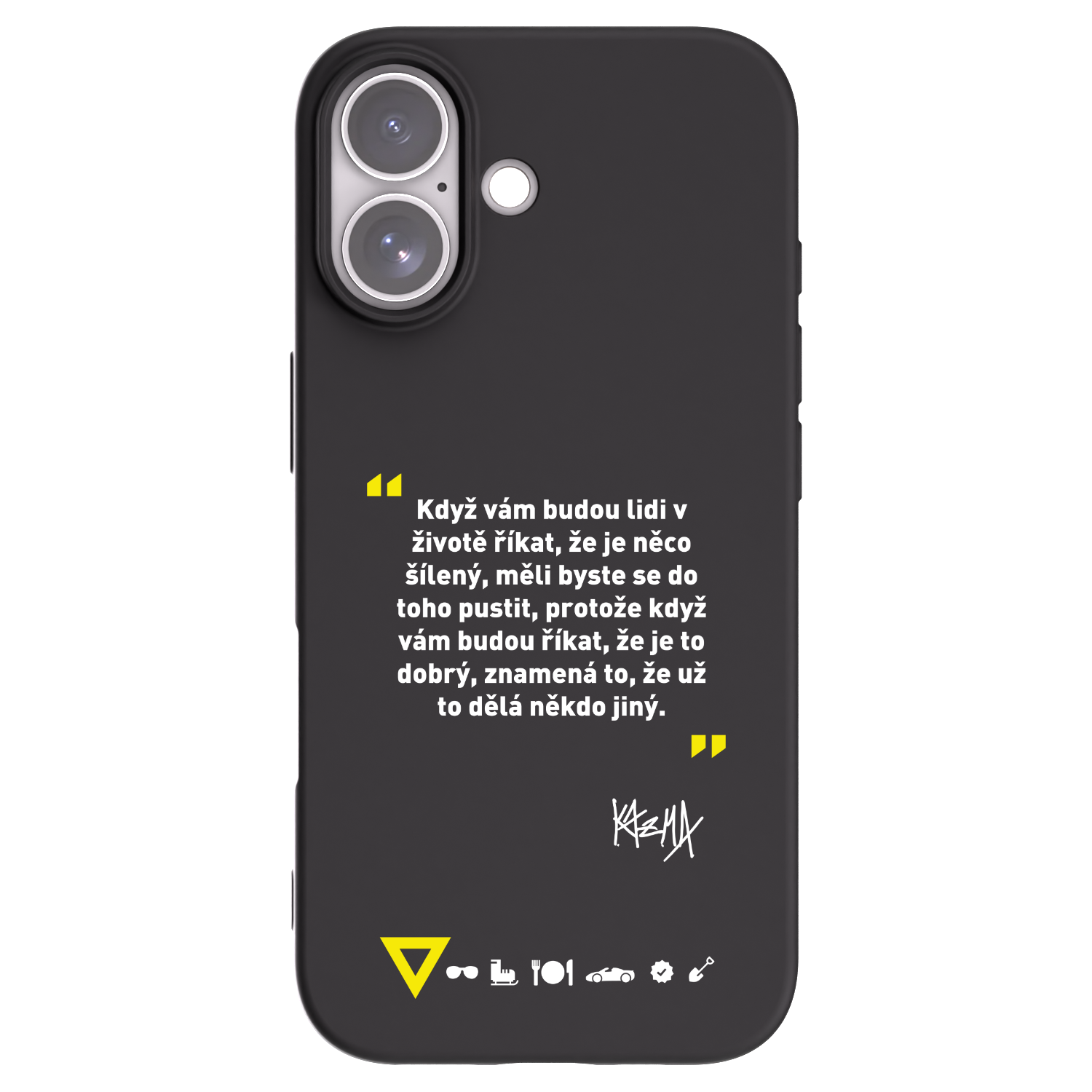 Picasee silikónový čierny obal pre Apple iPhone 17 - Kazma - MĚLI BYSTE SE DO TOHO PUSTIT