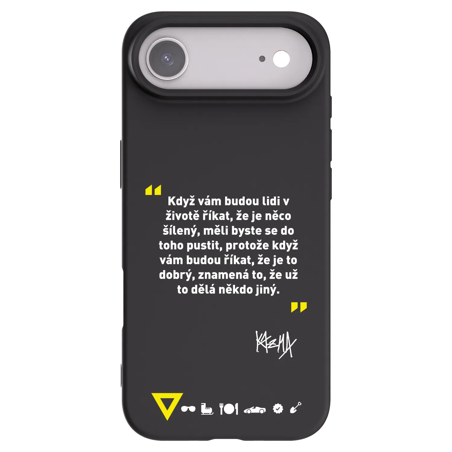 Picasee silikónový čierny obal pre Apple iPhone Air - Kazma - MĚLI BYSTE SE DO TOHO PUSTIT