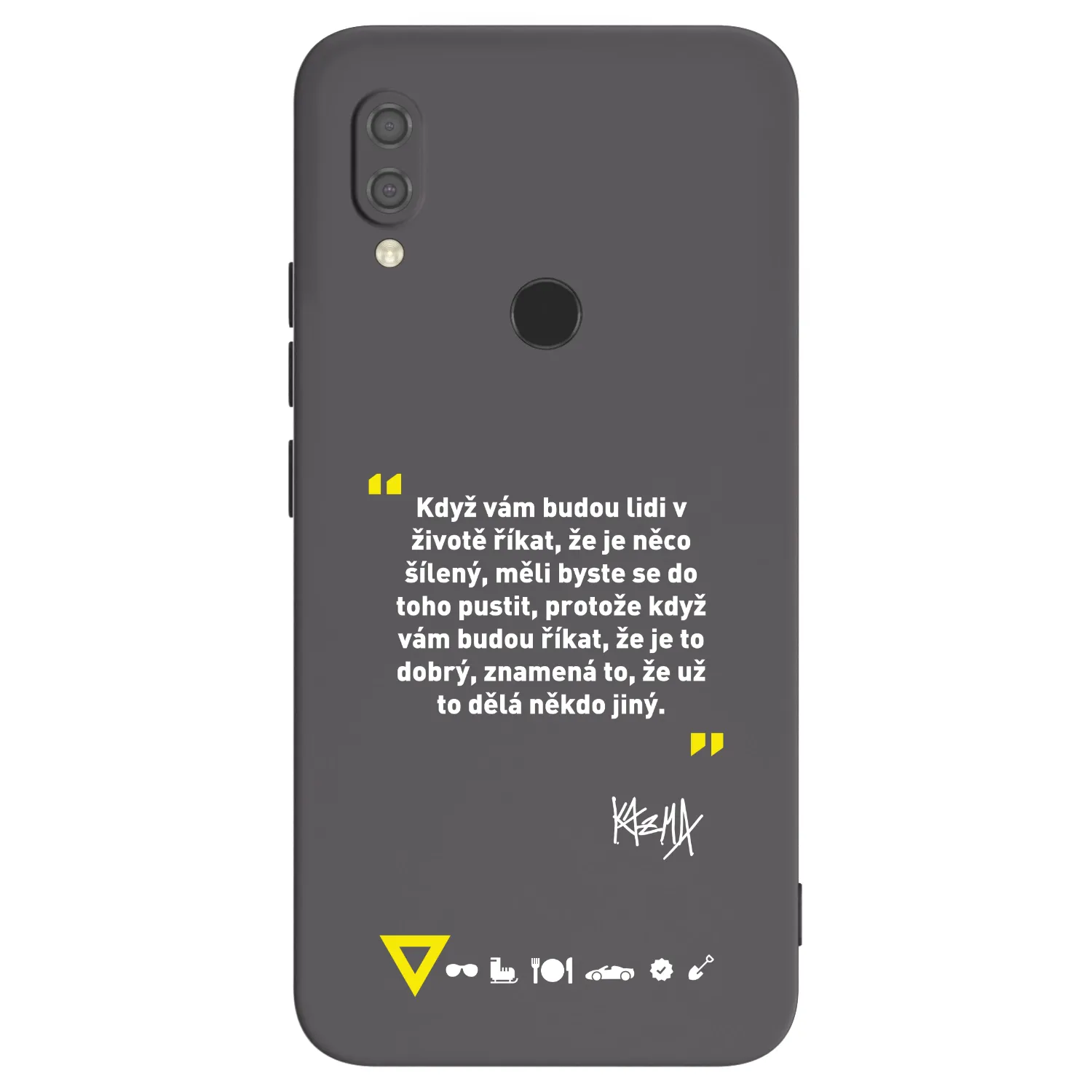 Picasee silikónový čierny obal pre Xiaomi Redmi 7 - Kazma - MĚLI BYSTE SE DO TOHO PUSTIT