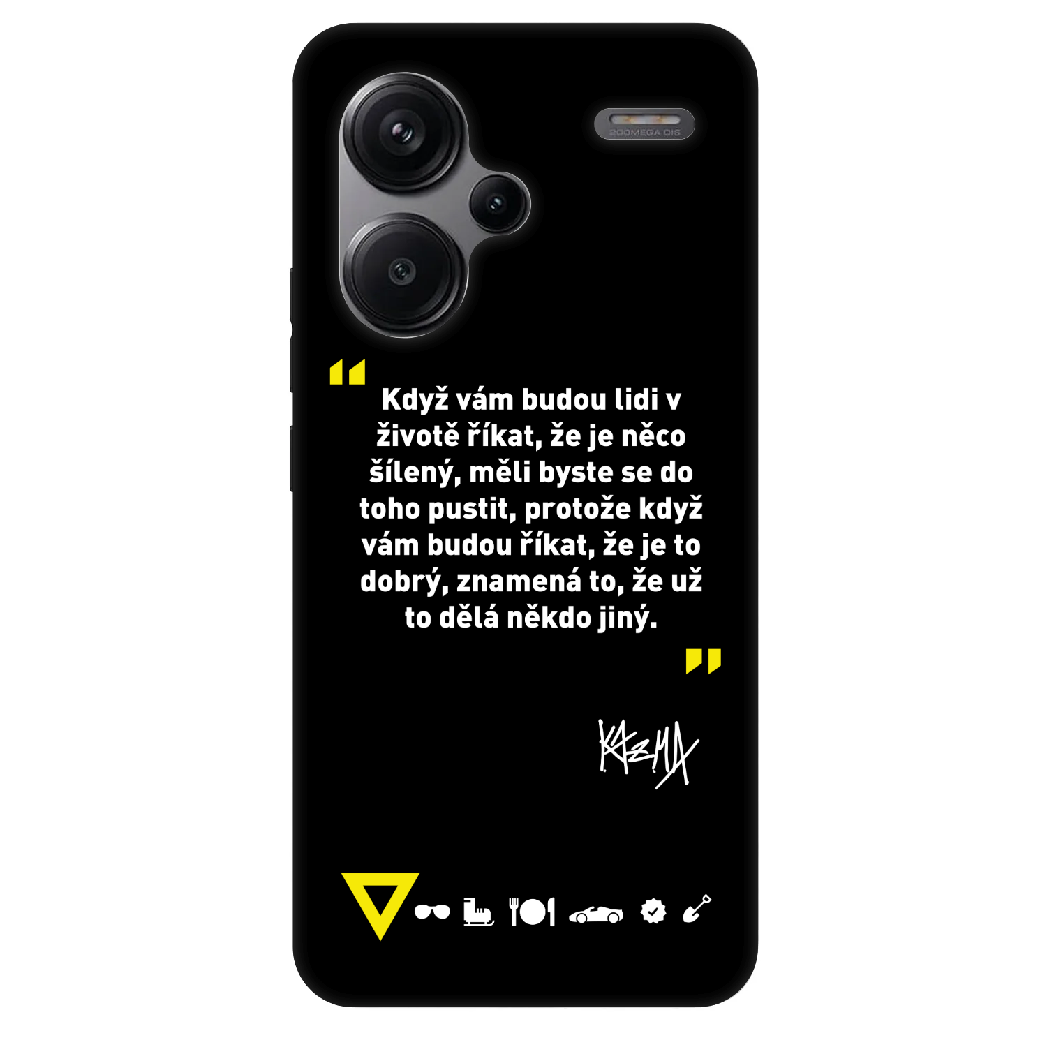 Picasee Fashion Case pre Xiaomi Redmi Note 13 Pro+ 5G - Kazma - MĚLI BYSTE SE DO TOHO PUSTIT