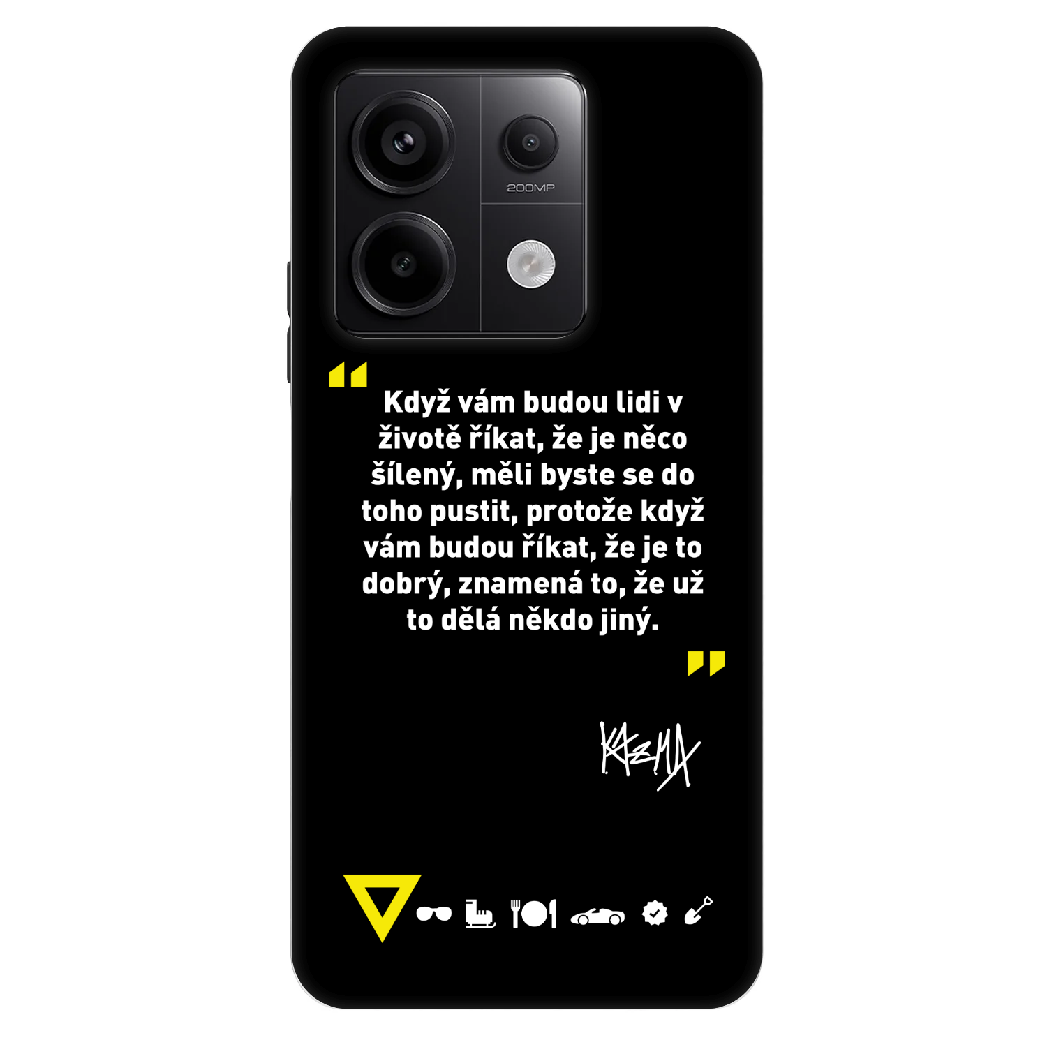 Picasee Fashion Case pre Xiaomi Redmi Note 13 Pro 5G - Kazma - MĚLI BYSTE SE DO TOHO PUSTIT