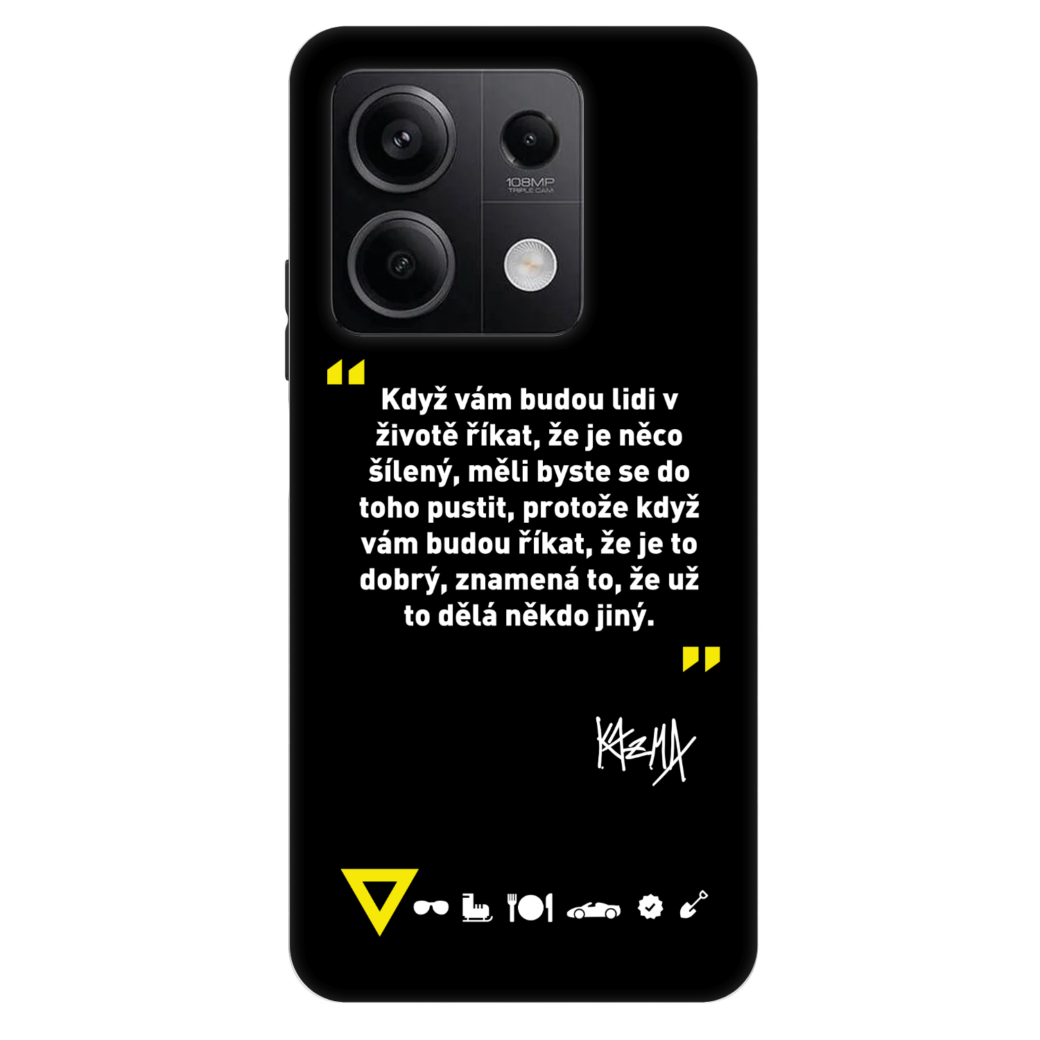 Picasee Fashion Case pre Xiaomi Redmi Note 13 5G - Kazma - MĚLI BYSTE SE DO TOHO PUSTIT