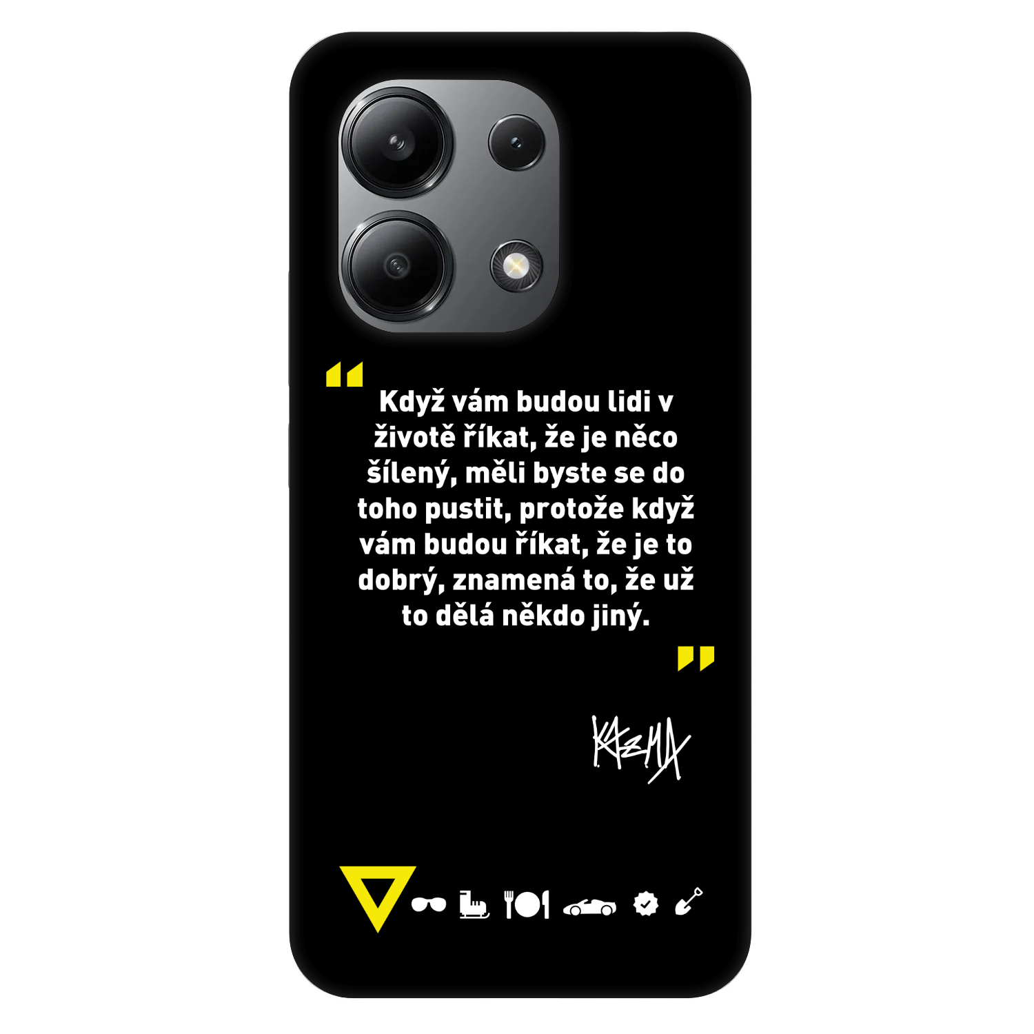 Picasee Fashion Case pre Xiaomi Redmi Note 13 4G - Kazma - MĚLI BYSTE SE DO TOHO PUSTIT
