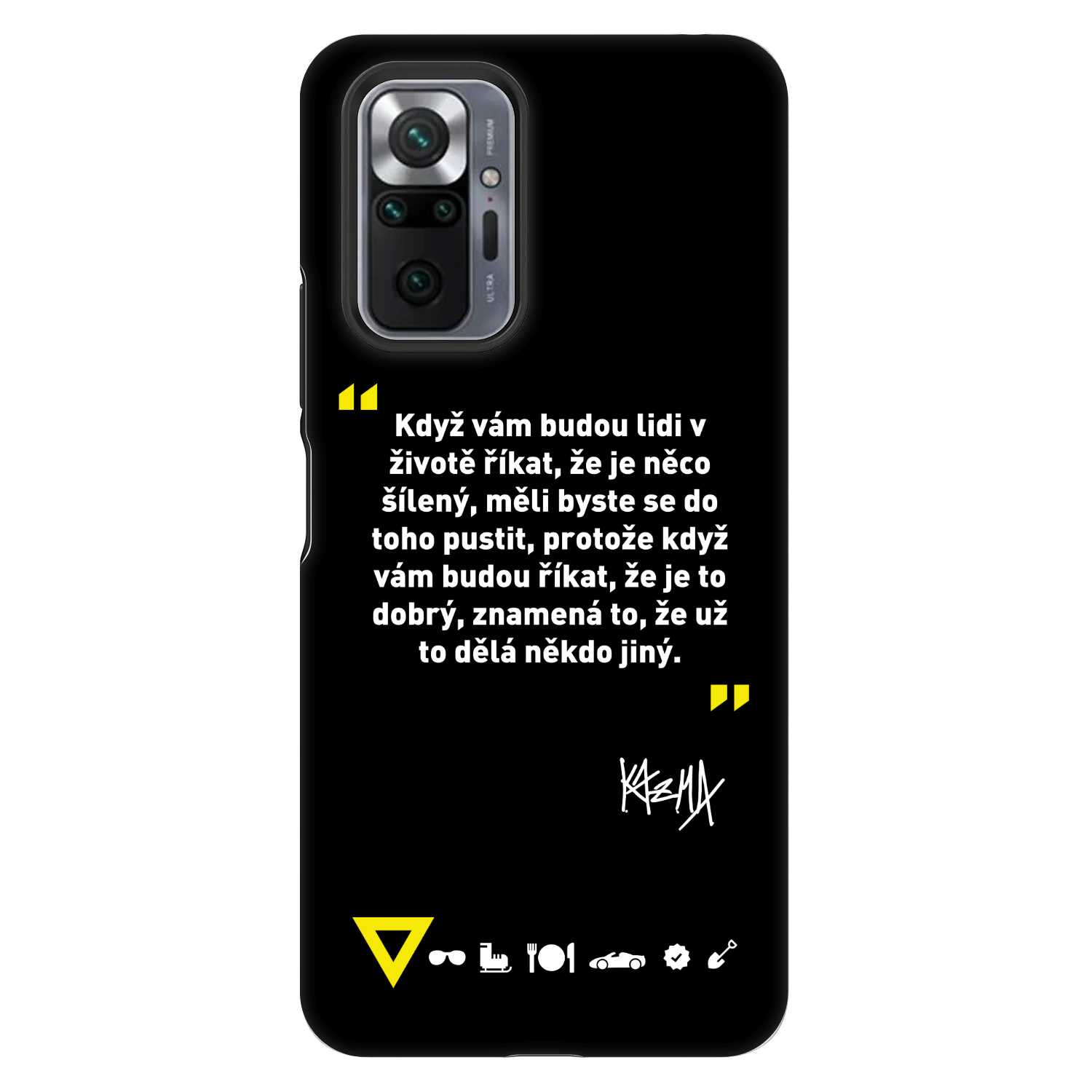 Picasee Fashion Case pre Xiaomi Redmi Note 10 Pro - Kazma - MĚLI BYSTE SE DO TOHO PUSTIT