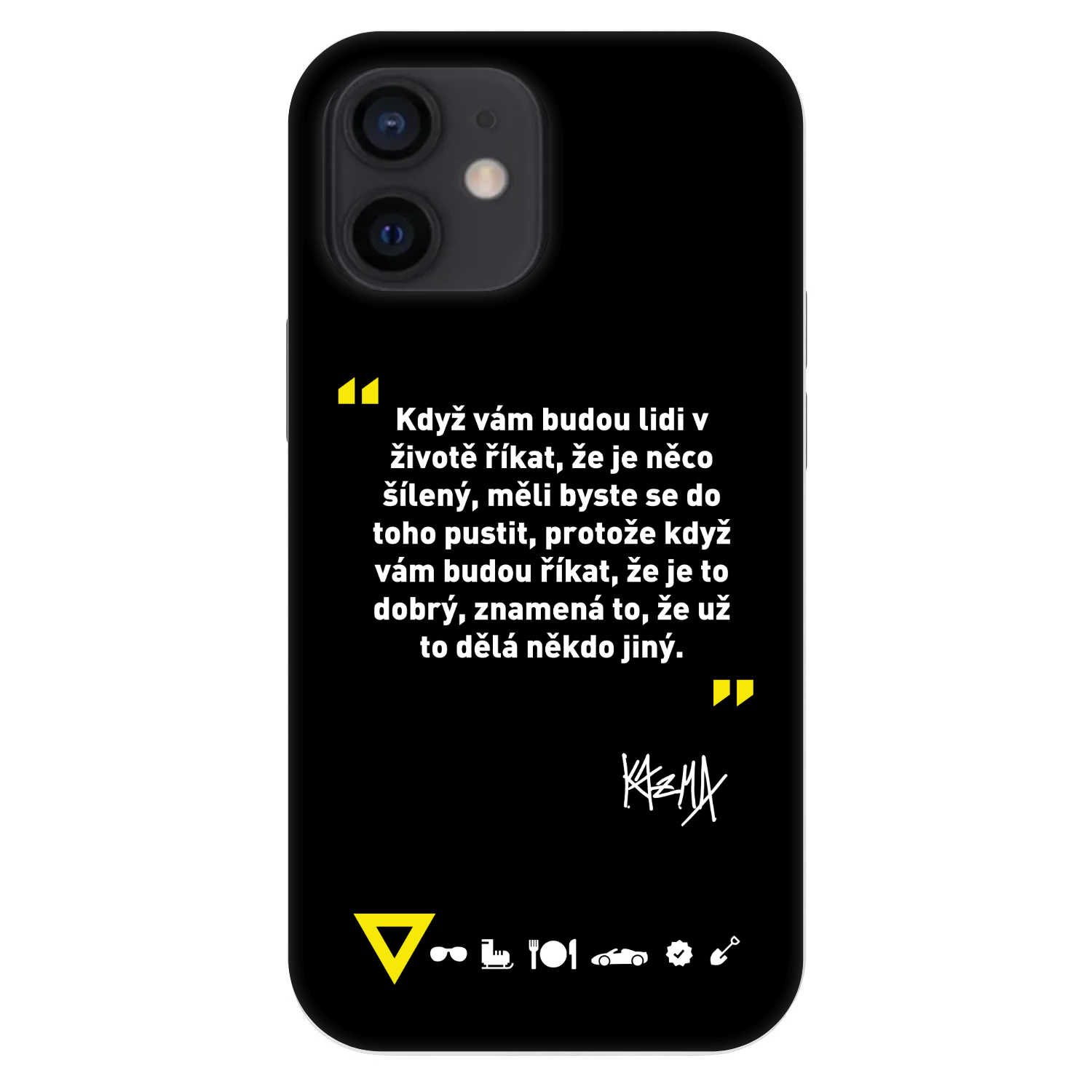 Picasee Fashion Case pre Apple iPhone 12 mini - Kazma - MĚLI BYSTE SE DO TOHO PUSTIT