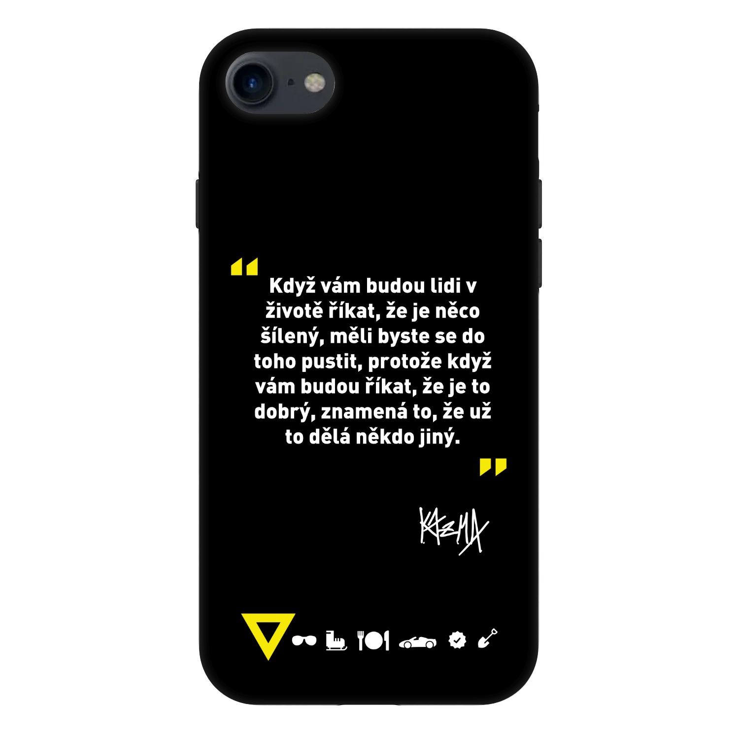 Picasee Fashion Case pre Apple iPhone SE 2020 - Kazma - MĚLI BYSTE SE DO TOHO PUSTIT