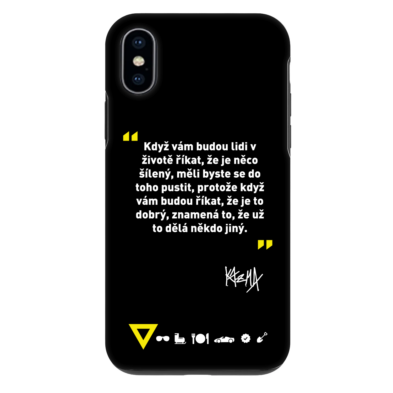 Picasee Fashion Case pre Apple iPhone X/XS - Kazma - MĚLI BYSTE SE DO TOHO PUSTIT