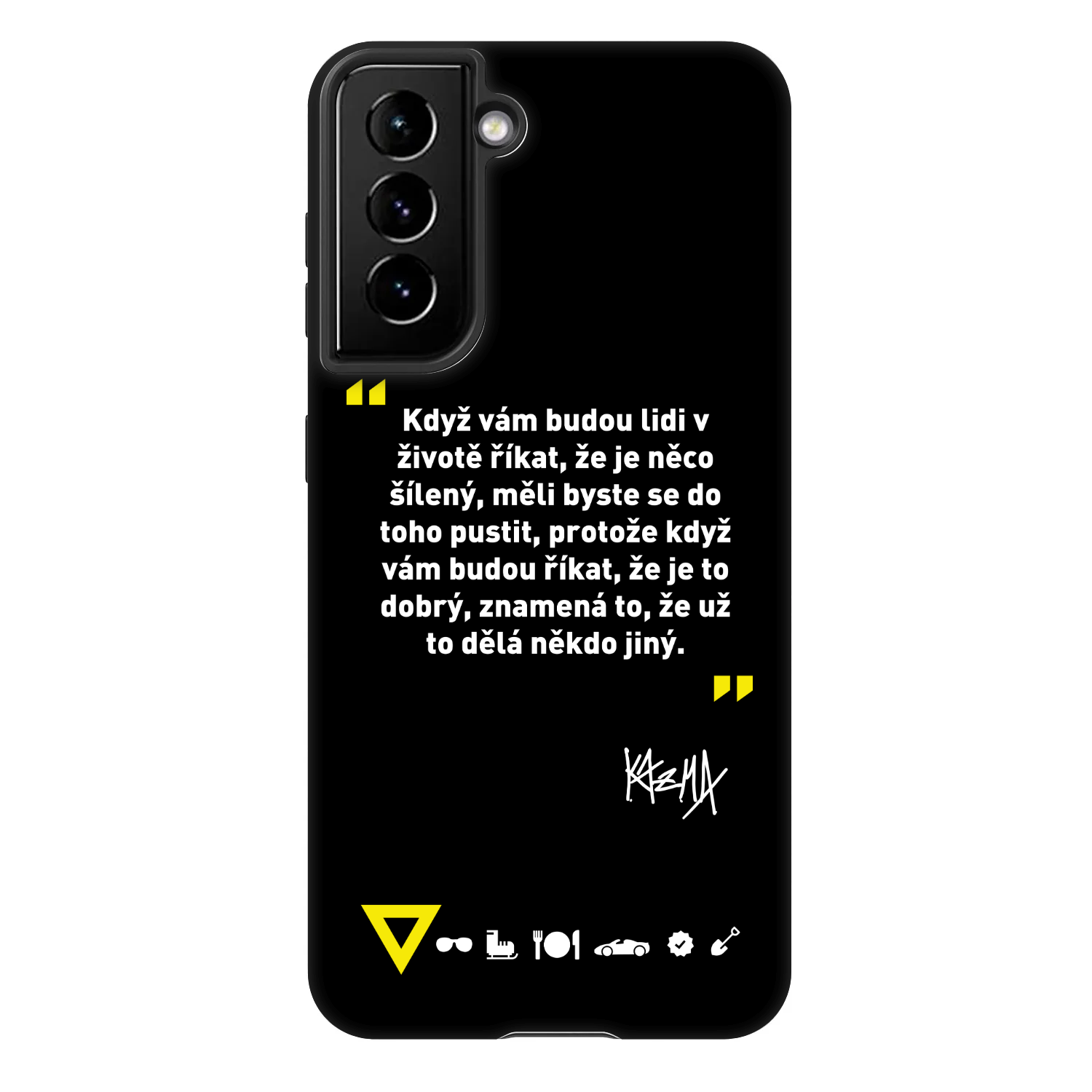 Picasee Fashion Case pre Samsung Galaxy S22 5G - Kazma - MĚLI BYSTE SE DO TOHO PUSTIT