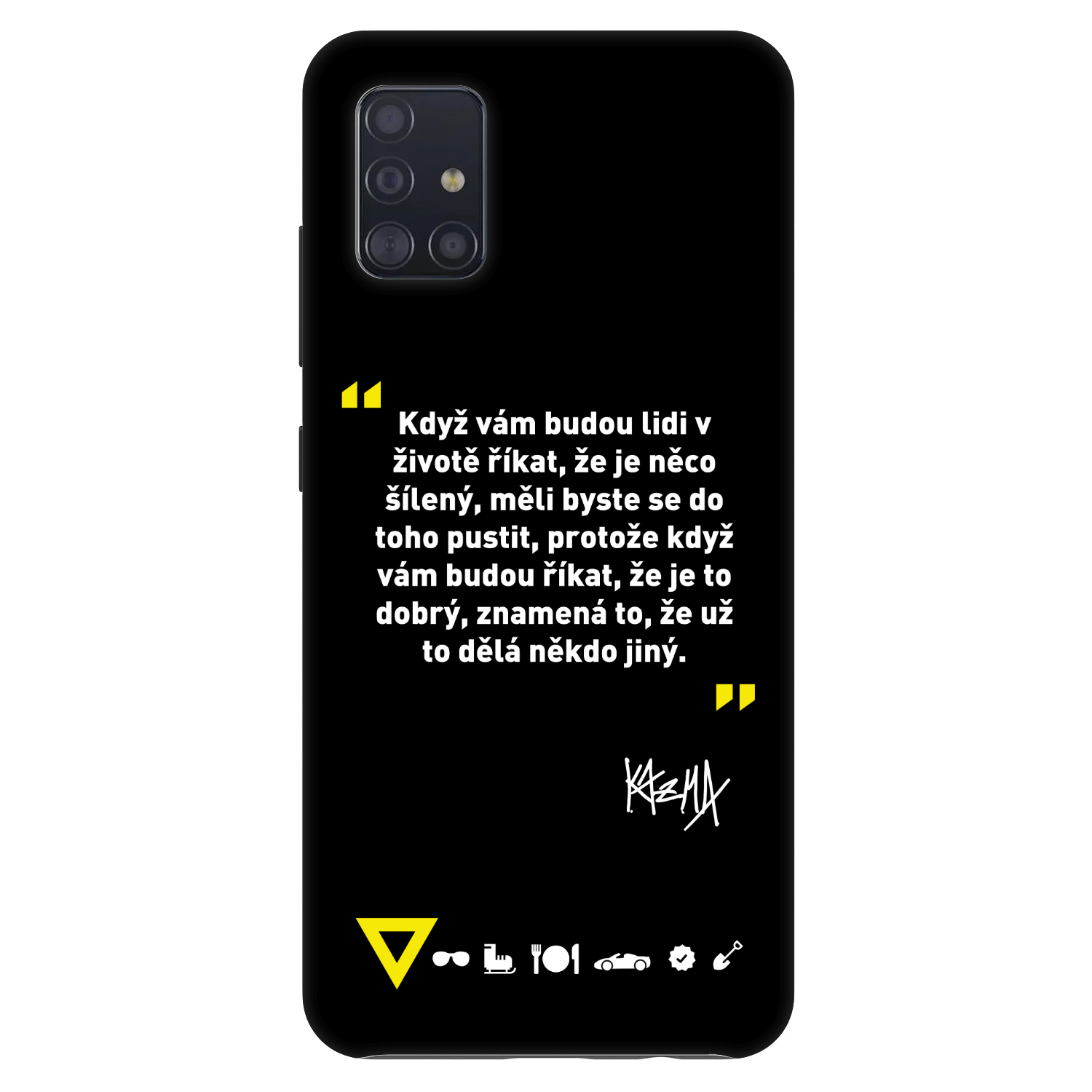 Picasee Fashion Case pre Samsung Galaxy A51 A515F - Kazma - MĚLI BYSTE SE DO TOHO PUSTIT