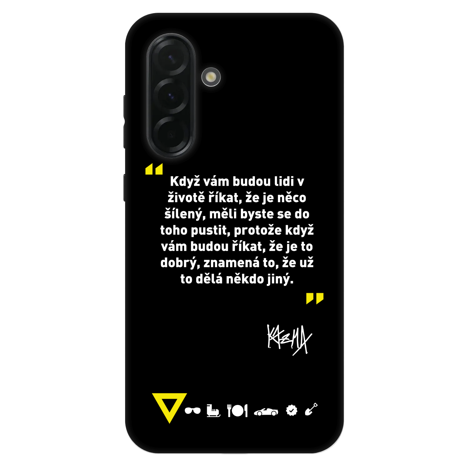 Picasee Fashion Case pre Samsung Galaxy A36 5G - Kazma - MĚLI BYSTE SE DO TOHO PUSTIT
